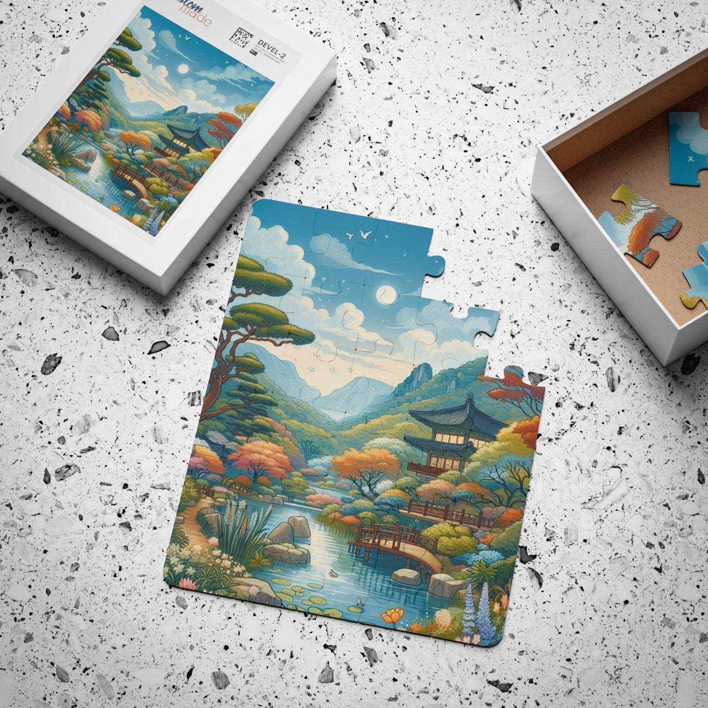 Kids' Puzzle, 30-Piece - Garden of Morning Calm Educational Gift Game, South Korea - Fun Jigsaw Puzzle for Children, Nature Theme Activity -