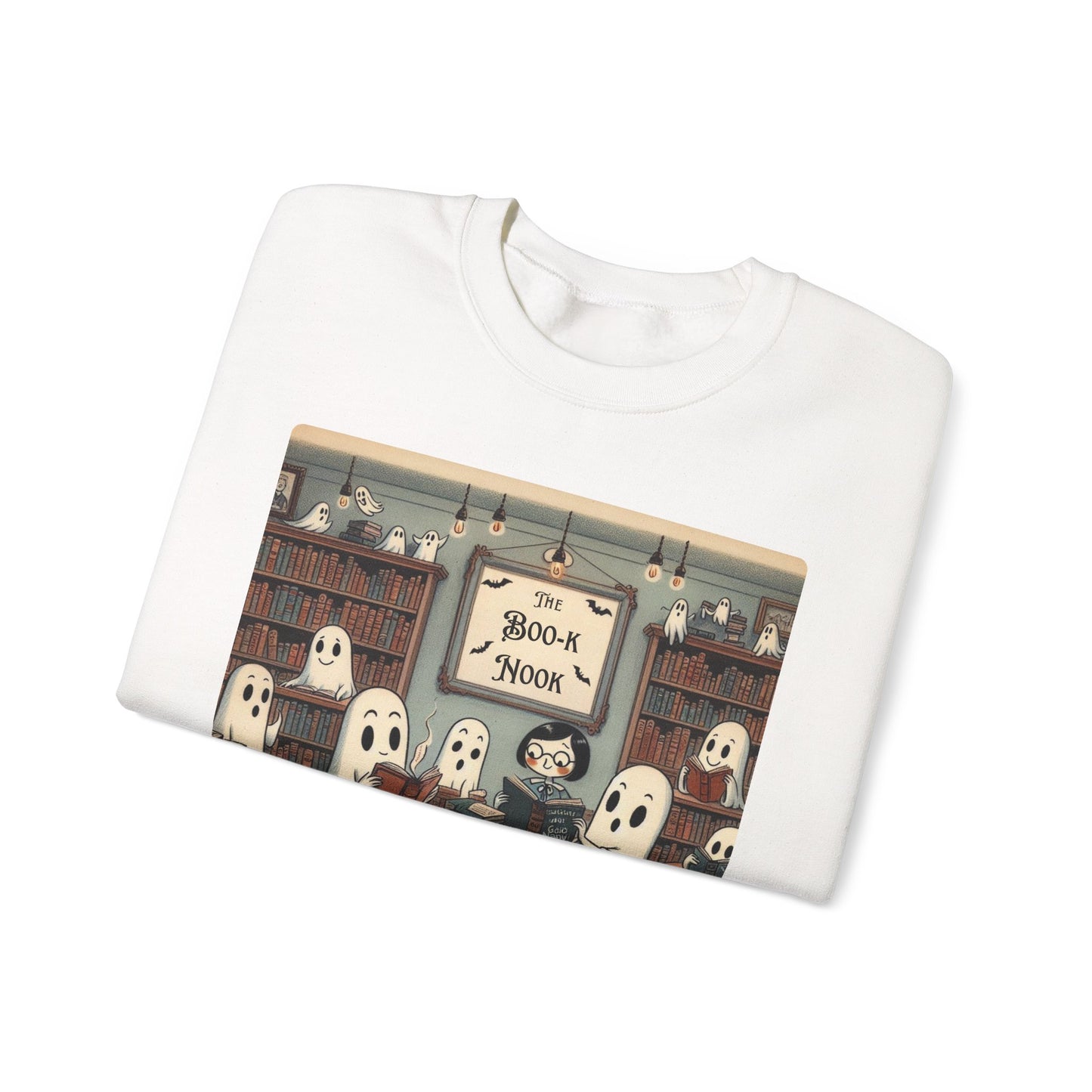 Ghost Readers Crewneck Sweatshirt, Cozy Halloween, Book Lover Apparel, Sweatshirt for Fall, Librarian Shirt, Autumn Teacher Gift, Fall