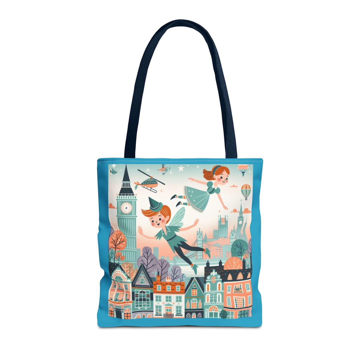 Peter Pan, JM Barrie, Fairy Tale, Tote Bag, Book Bag, Library Bag, Gift