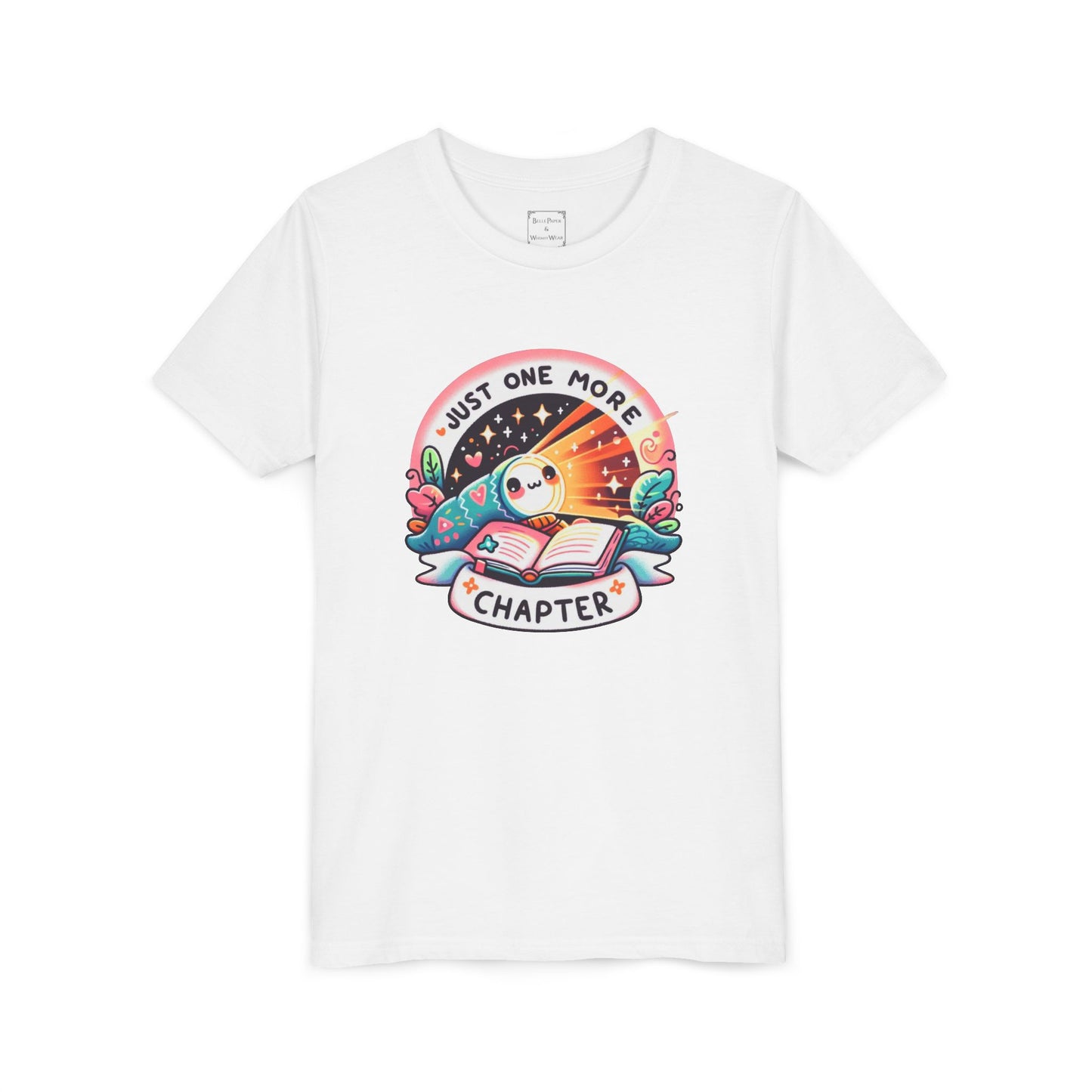 Just One More Chapter Youth Tee, Cute Tee, Reading Gift, Book Lover Shirt, Classroom Apparel, Birthday Gift, Summer Outfit, Kawaii