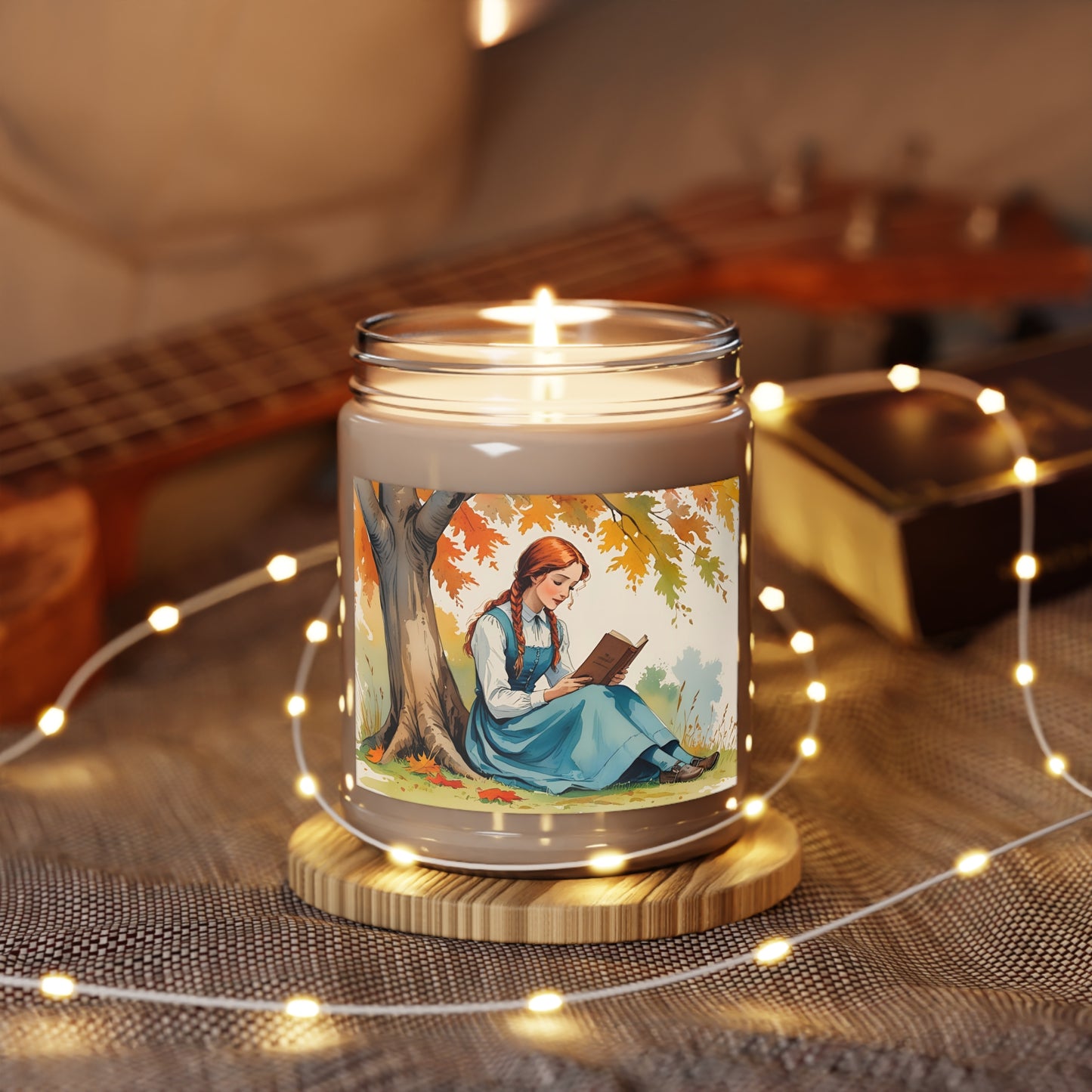Literary Candle, Anne of Green Gables, Home Decor Gift, Autumn Vibes Candle, Spice Pumpkin Scent, Lucy Maud Montgomery Candle, 9oz Soy