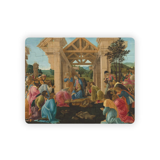 Kids' Puzzle, 30-Piece - The Adoration of the Magi, Sandro Botticelli, Renaissance Artwork, Educational Classroom Activity
