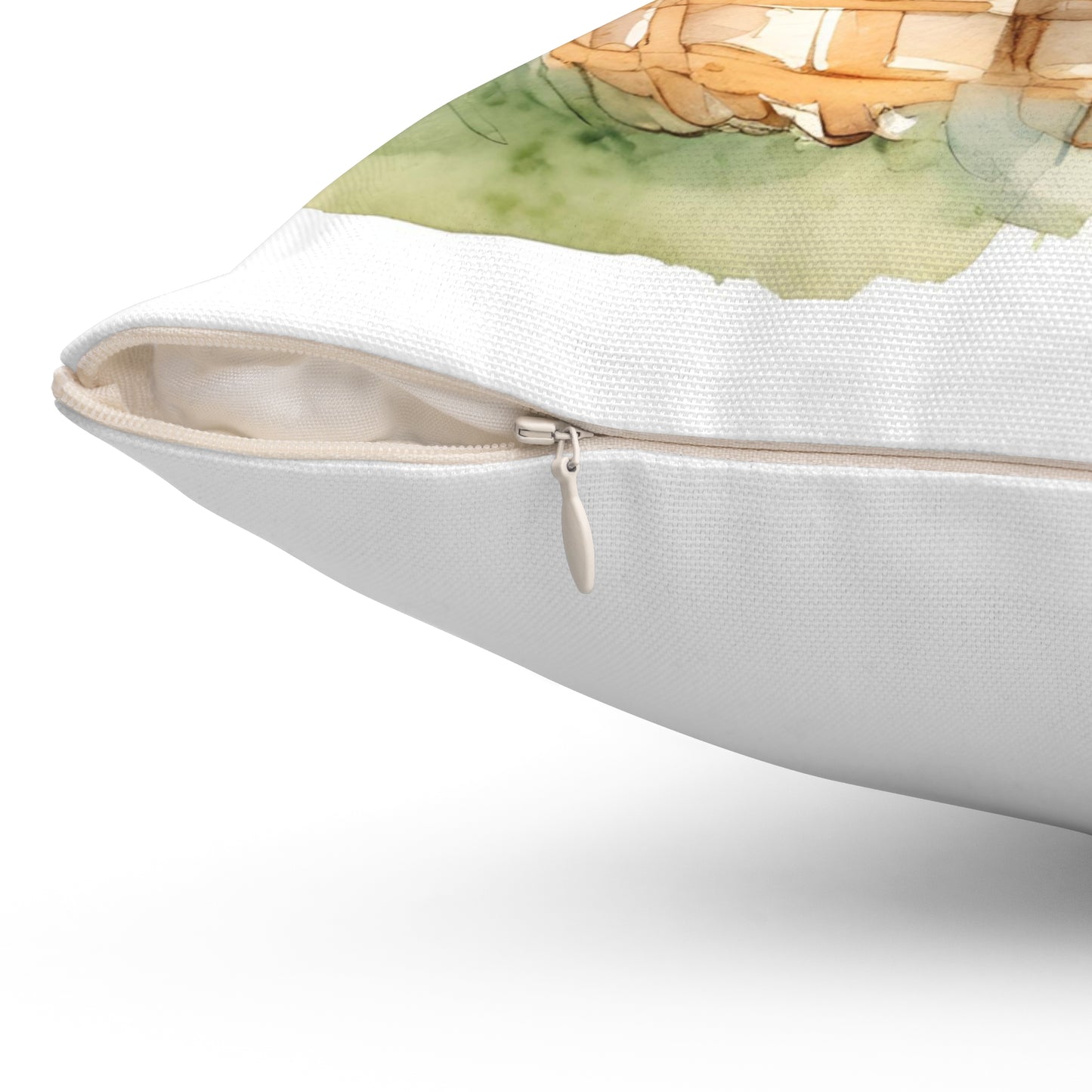Peter Rabbit Nursery Pillow, Beatrix Potter Inspired Baby Shower Cushion for Boys, Square Bedding Decor, Gift Idea