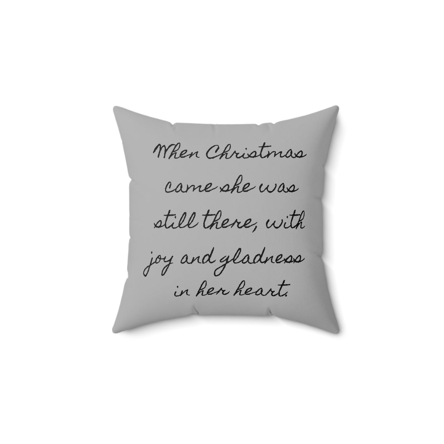 Literary Christmas Pillow - Anne of Green Gables, Holiday Winter Cushion, Book Nook Library Gift, Lucy Maud Montgomery Decor, Quote