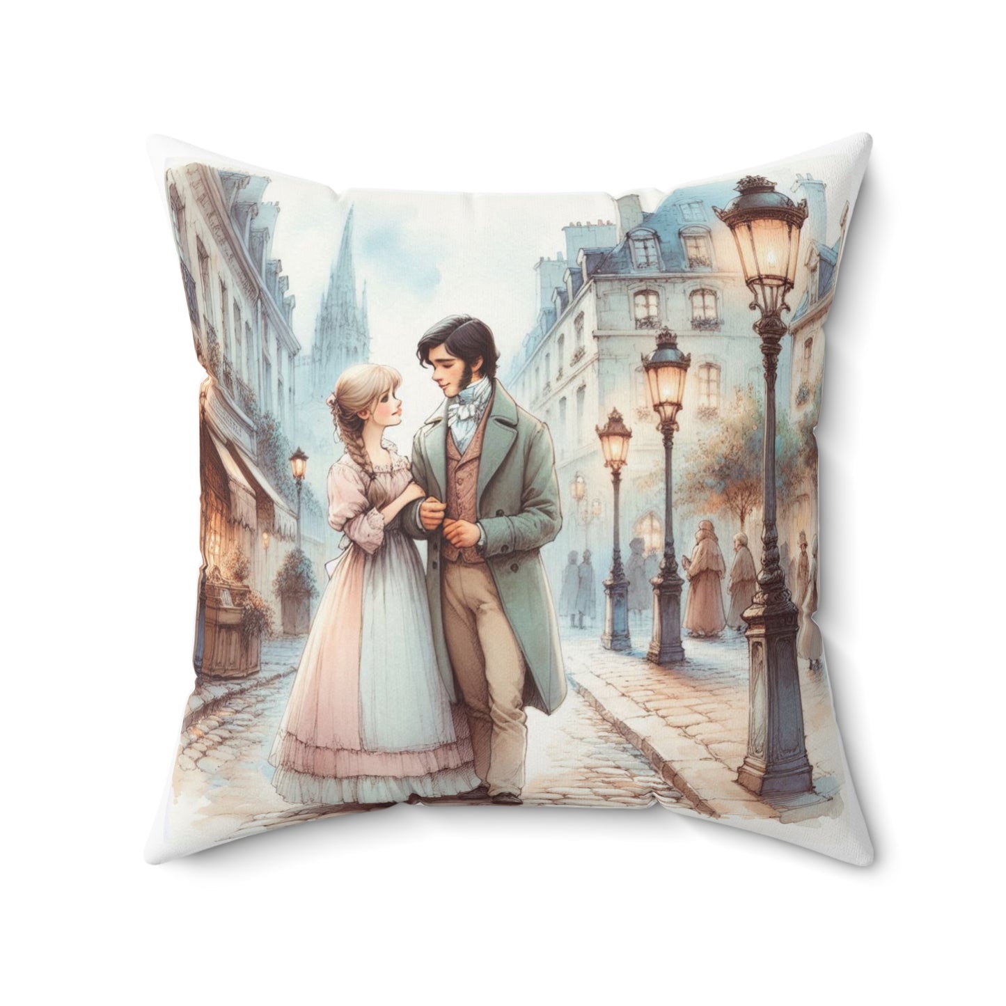 Les Misérables Literary Pillow, Victor Hugo Book Nook Decor, Library Cushion, Square Pillow Gift, Spun Polyester