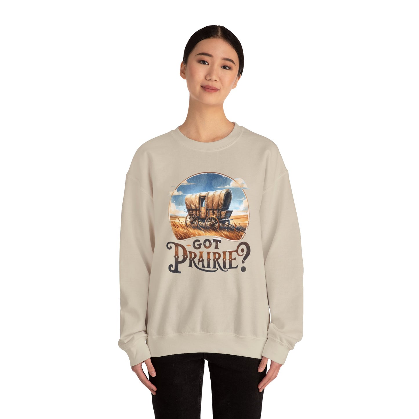 Got Prairie Vibes Crewneck Sweatshirt - Cozy Casual Wear, Apparel for Prairie Lovers, Ideal for Gift & Walnut Grove, Laura Ingalls Wilder