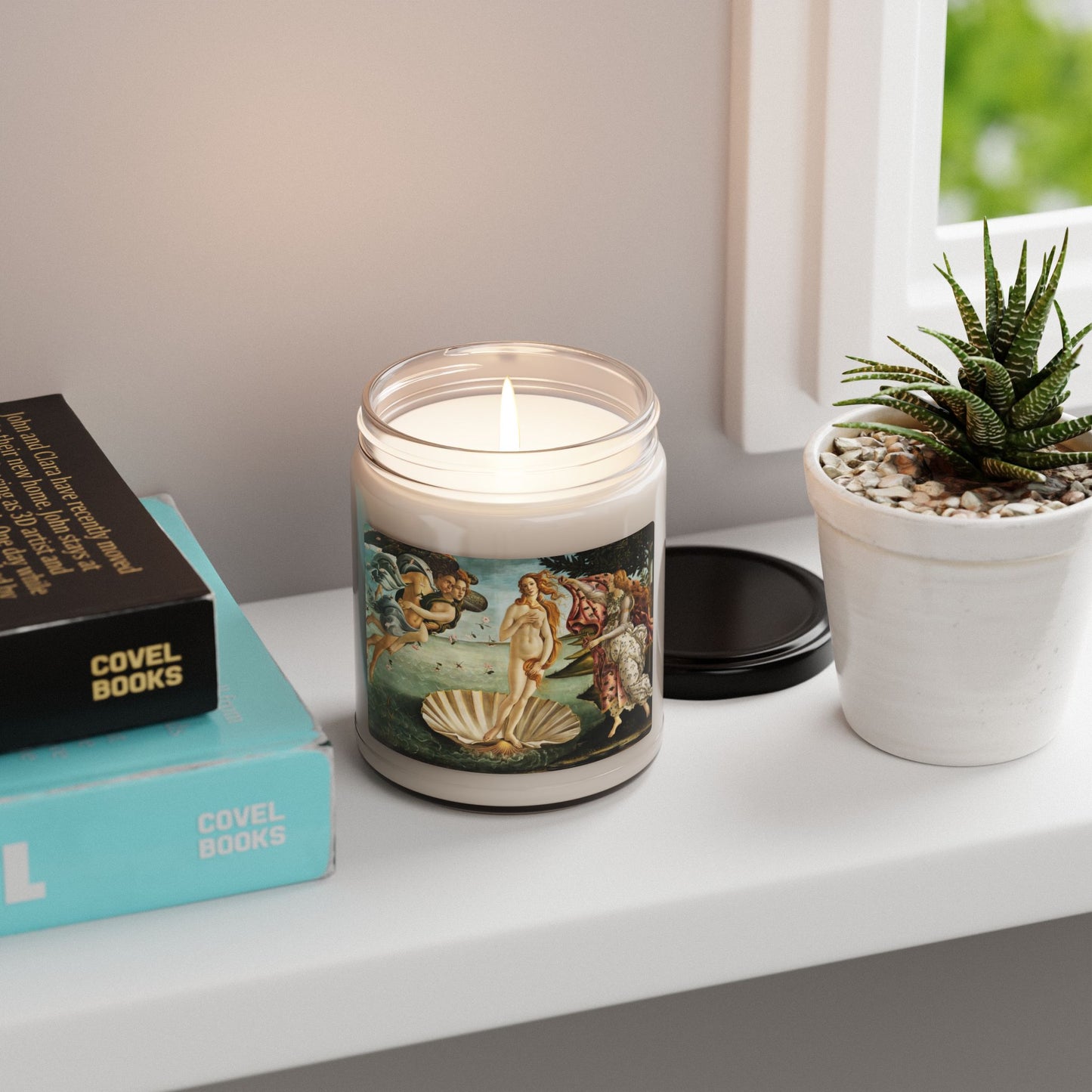 Italian Renaissance, Sandro Botticelli's The Birth of Venus, Art, Gift, Scented Soy Candle, 9oz