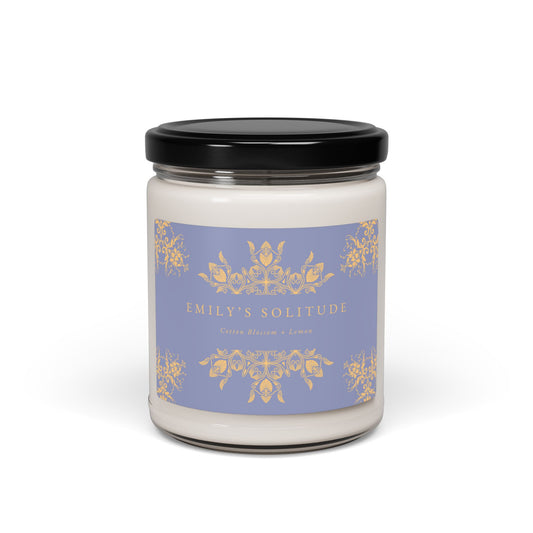 Emily Dickinson, Solitude, Poem, Scented Soy Candle, 9oz, Gift, Poetry, Poet
