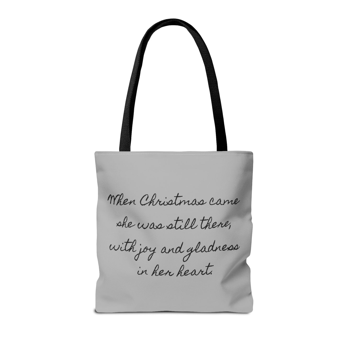 Literary Christmas Tote Bag - Anne of Green Gables Holiday Gift, Lucy Maud Montgomery Book Lover Shoulder Bag, Bookish Literary Tote,