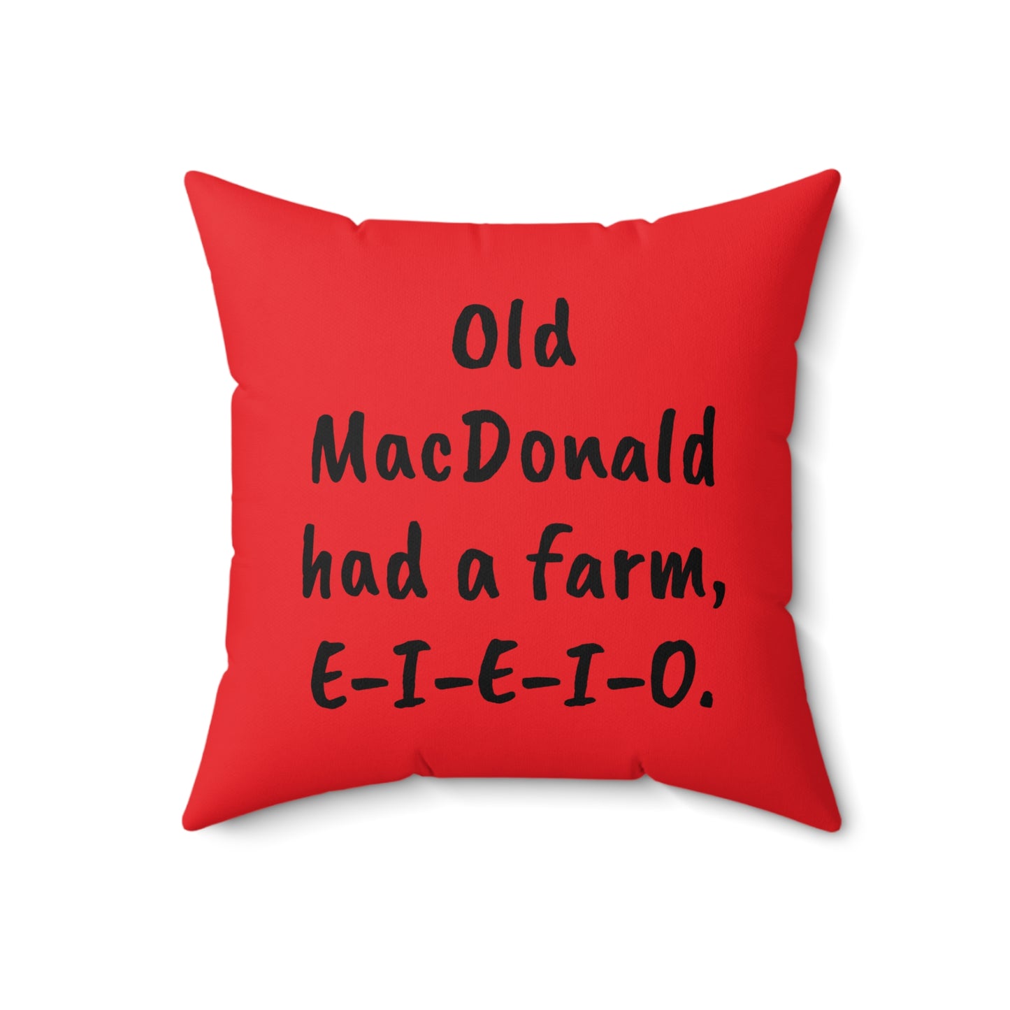 Old MacDonald, Farm, Nursery Rhyme, Square Pillow, Book Nook, Reading Corner, Classroom, Library, Animals, Barn