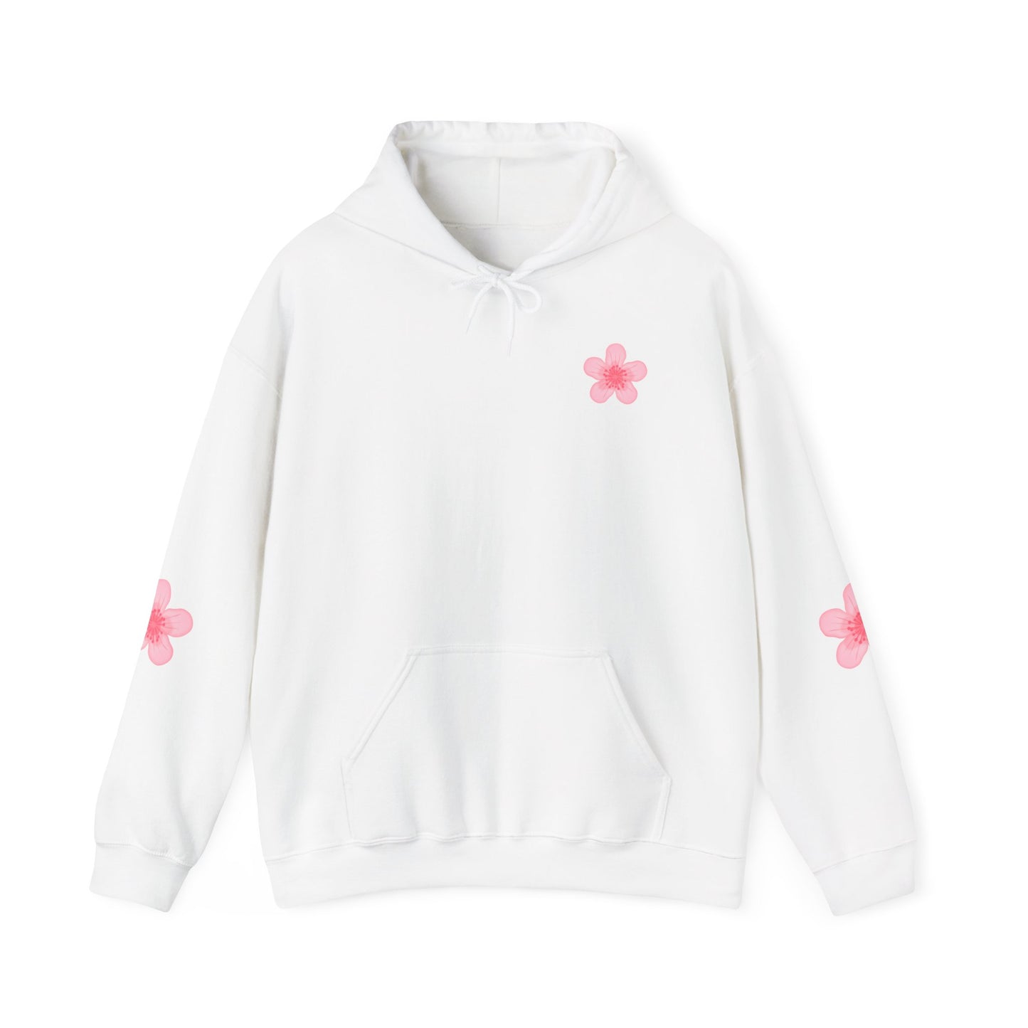 Sakura Cherry Blossom Japan Spring Hooded Sweatshirt - Asian Design Clothing, Unisex Hoodie for Nature Lovers, Japanese Flower Pullover,