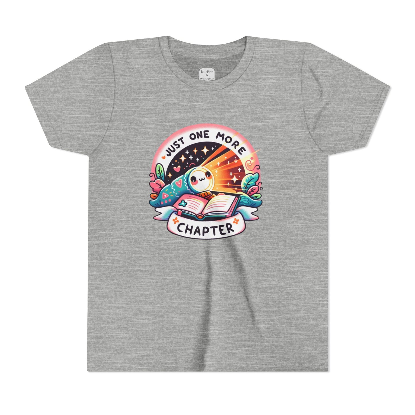 Just One More Chapter Youth Tee, Cute Tee, Reading Gift, Book Lover Shirt, Classroom Apparel, Birthday Gift, Summer Outfit, Kawaii