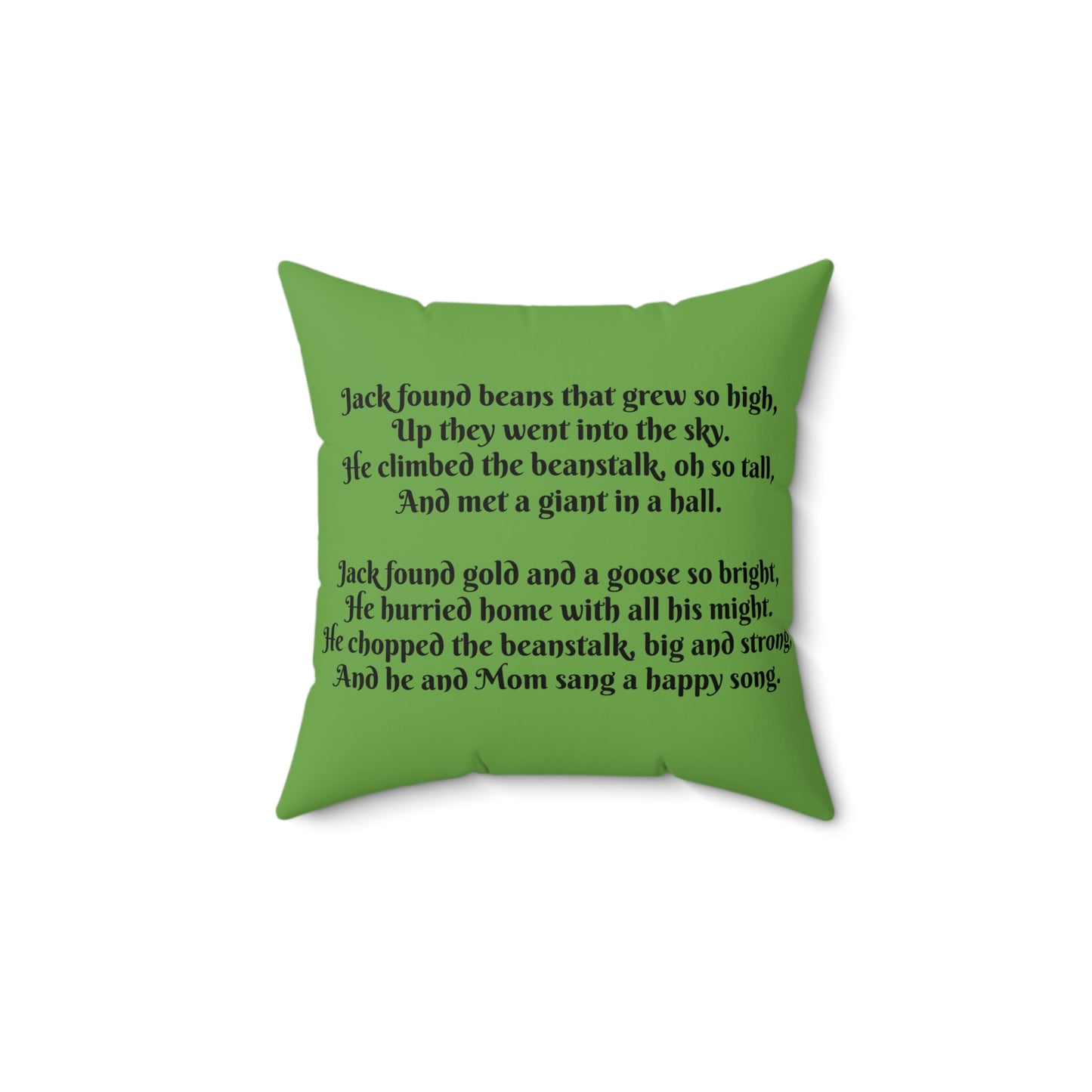 Jack and the Beanstalk, Square Pillow, Literary Pillow, Library, Book Nook, Reading Corner, Classroom, Teacher, Fairytale