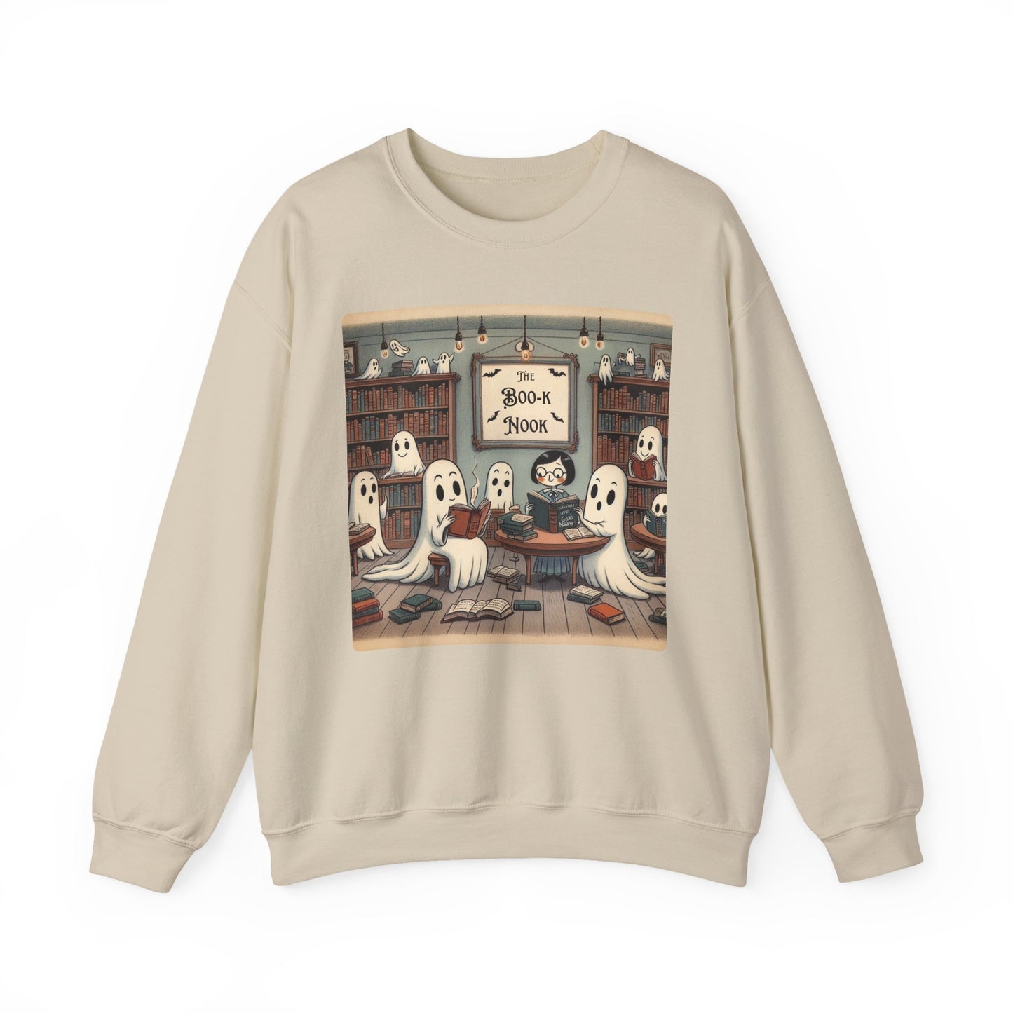 Ghost Readers Crewneck Sweatshirt, Cozy Halloween, Book Lover Apparel, Sweatshirt for Fall, Librarian Shirt, Autumn Teacher Gift, Fall