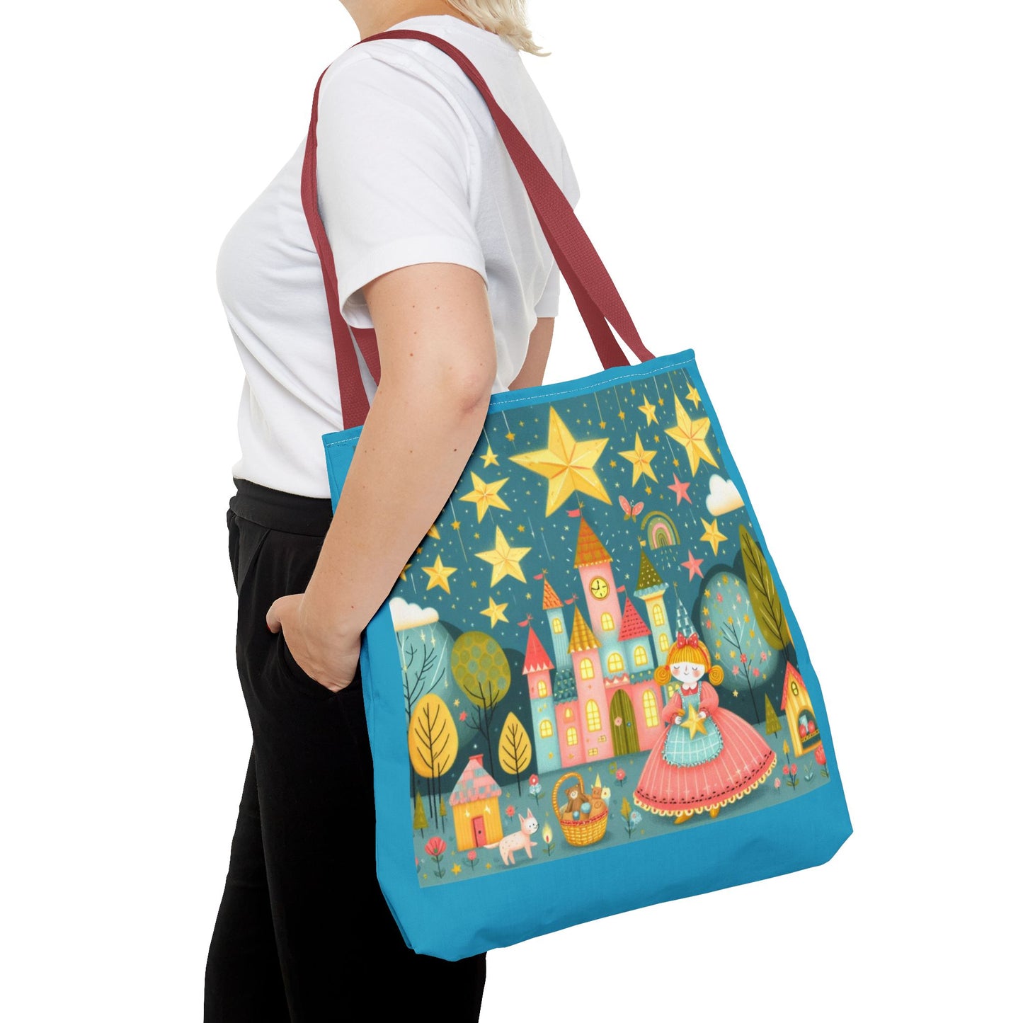 Twinkle Twinkle Little Star, Nursery Rhyme, Fairy Tale, Tote Bag, Book Bag, Library Bag, Gift