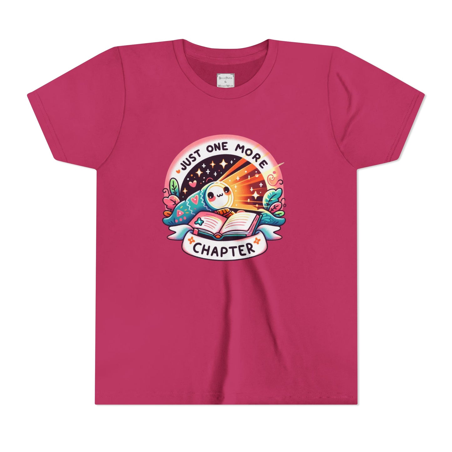 Just One More Chapter Youth Tee, Cute Tee, Reading Gift, Book Lover Shirt, Classroom Apparel, Birthday Gift, Summer Outfit, Kawaii