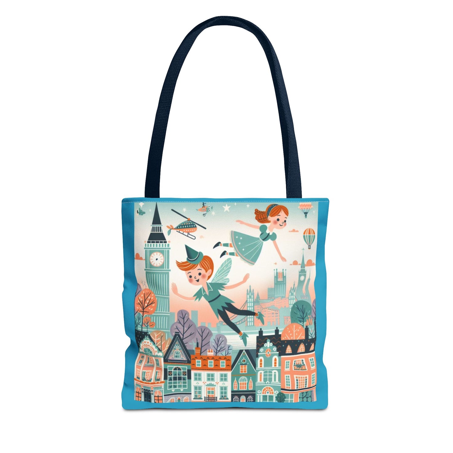 Peter Pan, JM Barrie, Fairy Tale, Tote Bag, Book Bag, Library Bag, Gift