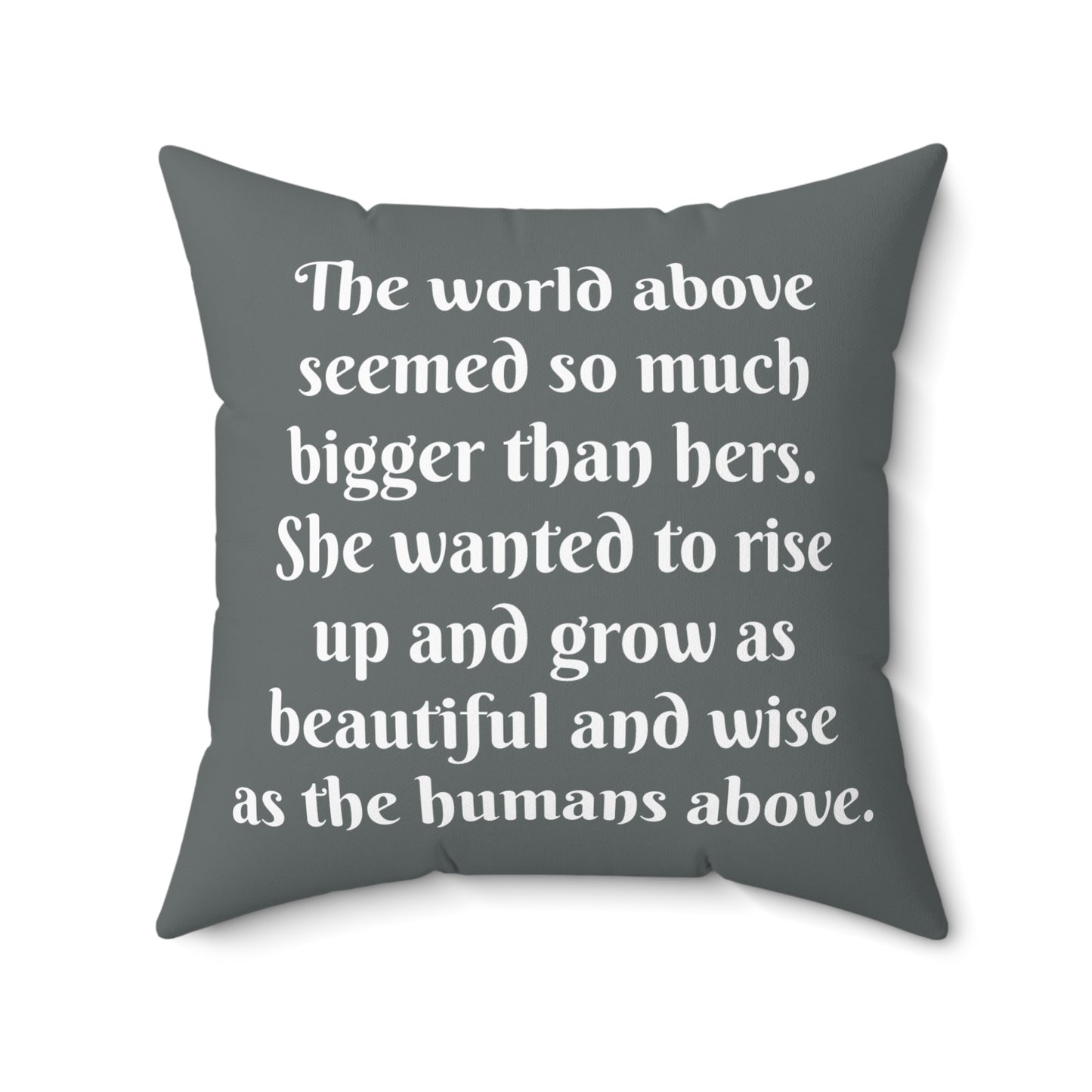 Square Pillow Little Mermaid Fairytale Hans Christian Anderson Book Nook Cushion, Home Decor, Nursery, Reading Nook Pillow, Library Gift