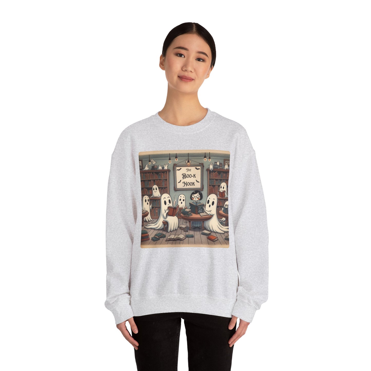 Ghost Readers Crewneck Sweatshirt, Cozy Halloween, Book Lover Apparel, Sweatshirt for Fall, Librarian Shirt, Autumn Teacher Gift, Fall