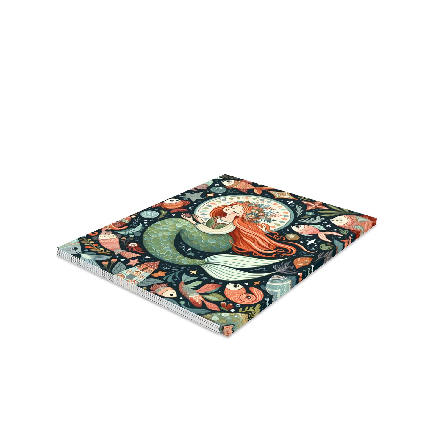 Little Mermaid, Hans Christian Anderson, Fairytale, Greeting cards (8, 16, and 24 pcs), Stationery, Scrapbook, Blank, Gift
