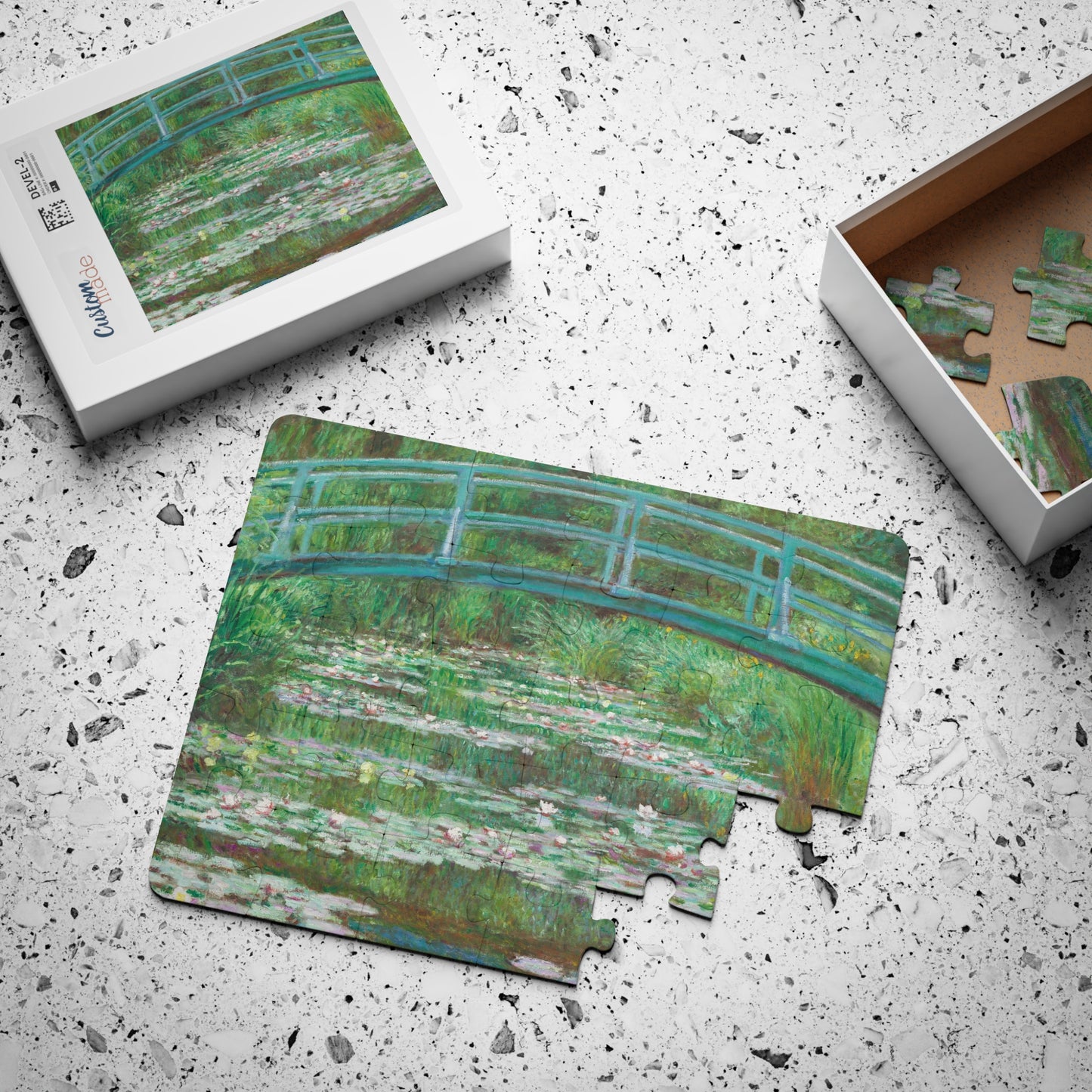 Kids, Japanese Bridge, Claude Monet, Art, Gift, Puzzle, 30-Piece, Educational, Classroom, Teacher, Art History