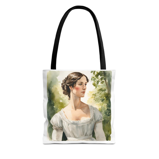 Pride and Prejudice Tote Bag, Darcy and Elizabeth Library Accessories, Book Lover's Gift, Jane Austen Bag, Literary Reading Tote,