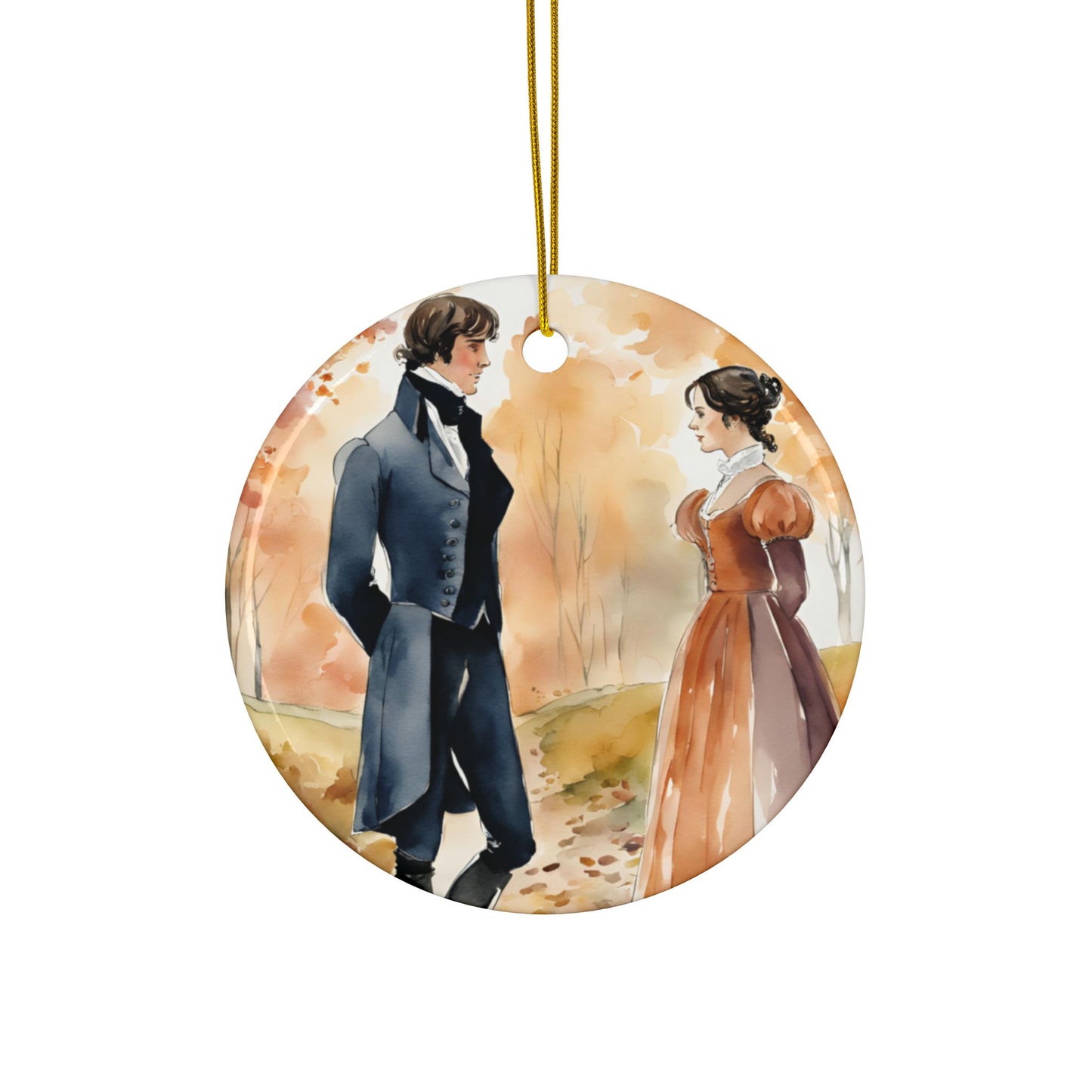 Pride and Prejudice, Jane Austen, Gift Tag, Ceramic Ornaments, 2-Side Print, (1pc, 3pcs, 5pcs, 10pcs), Holiday, Christmas, Stocking Stuffer