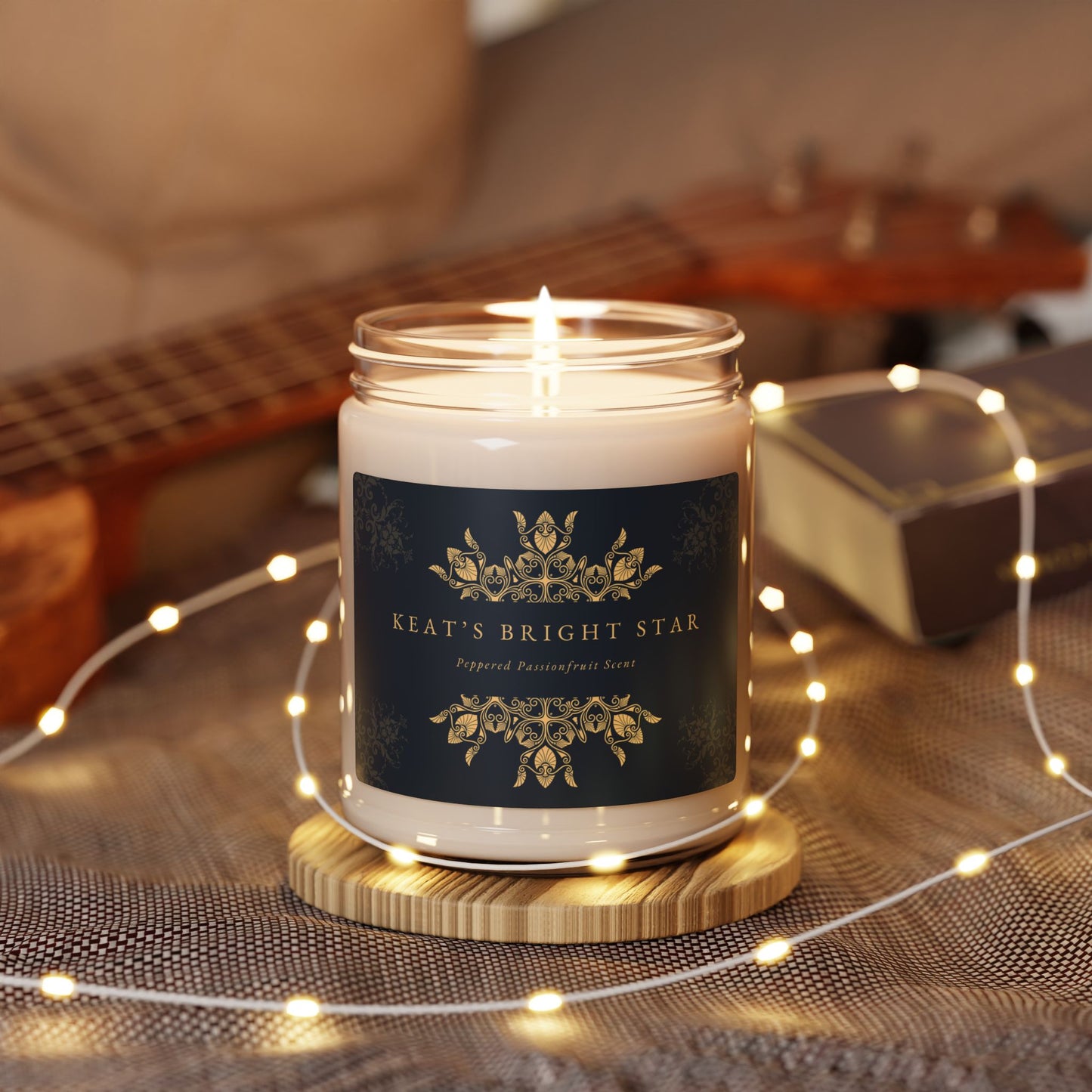 John Keats, Bright Star,  Love Poem, Soy Candle, Poetry, Poem, Poet, Gift