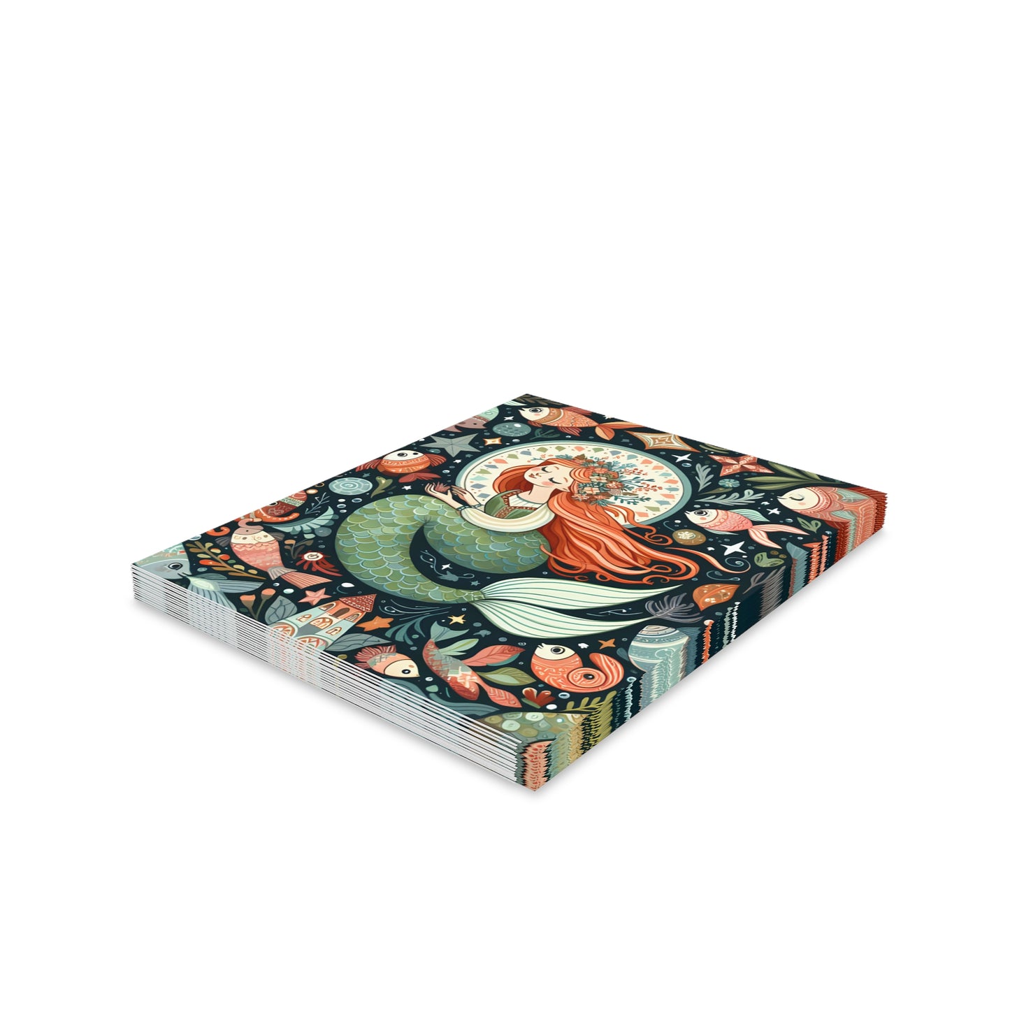 Little Mermaid, Hans Christian Anderson, Fairytale, Greeting cards (8, 16, and 24 pcs), Stationery, Scrapbook, Blank, Gift