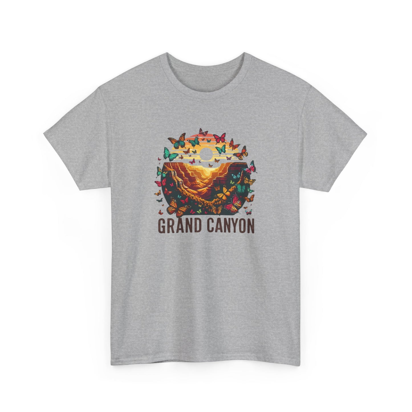 Grand Canyon Butterfly Unisex Tee, National Park Shirt Summer Gift Cotton T-Shirt, Southwest Nature Lover Top, Outdoor Adventure Hiking Tee,