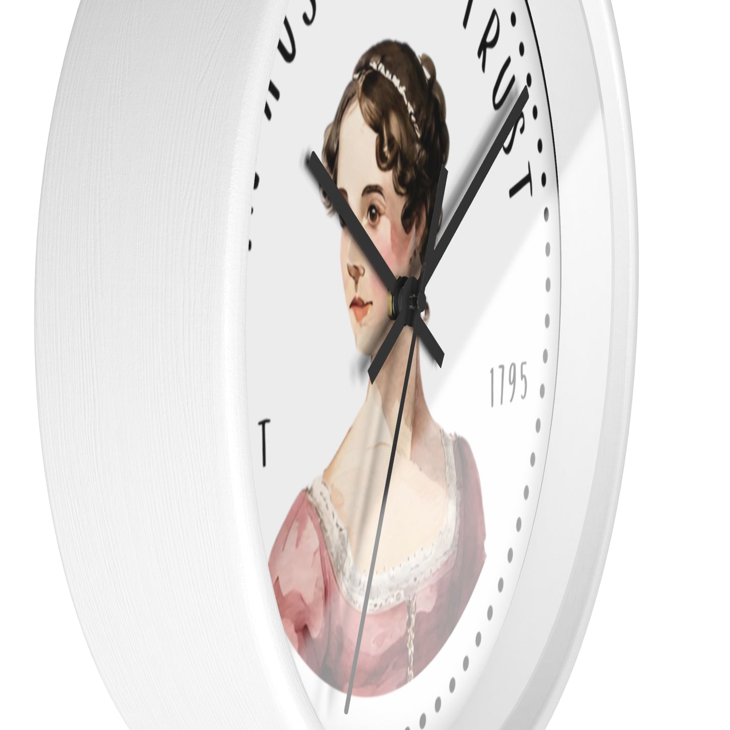 Literary Themed Wall Clock - Jane Austen Inspired Décor, Gift for Book Lovers, Home Office Wall Art, Vintage Style Clock, Literary