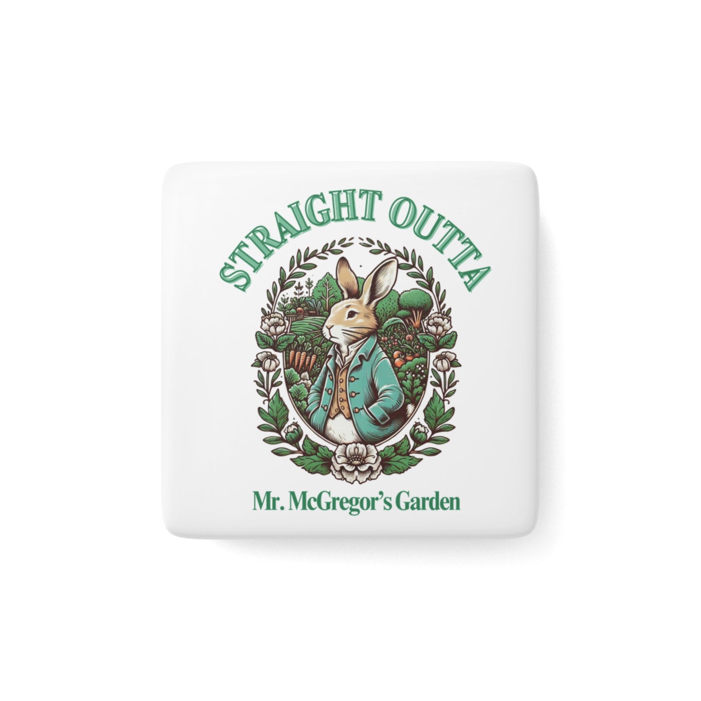 Porcelain Magnet, Square