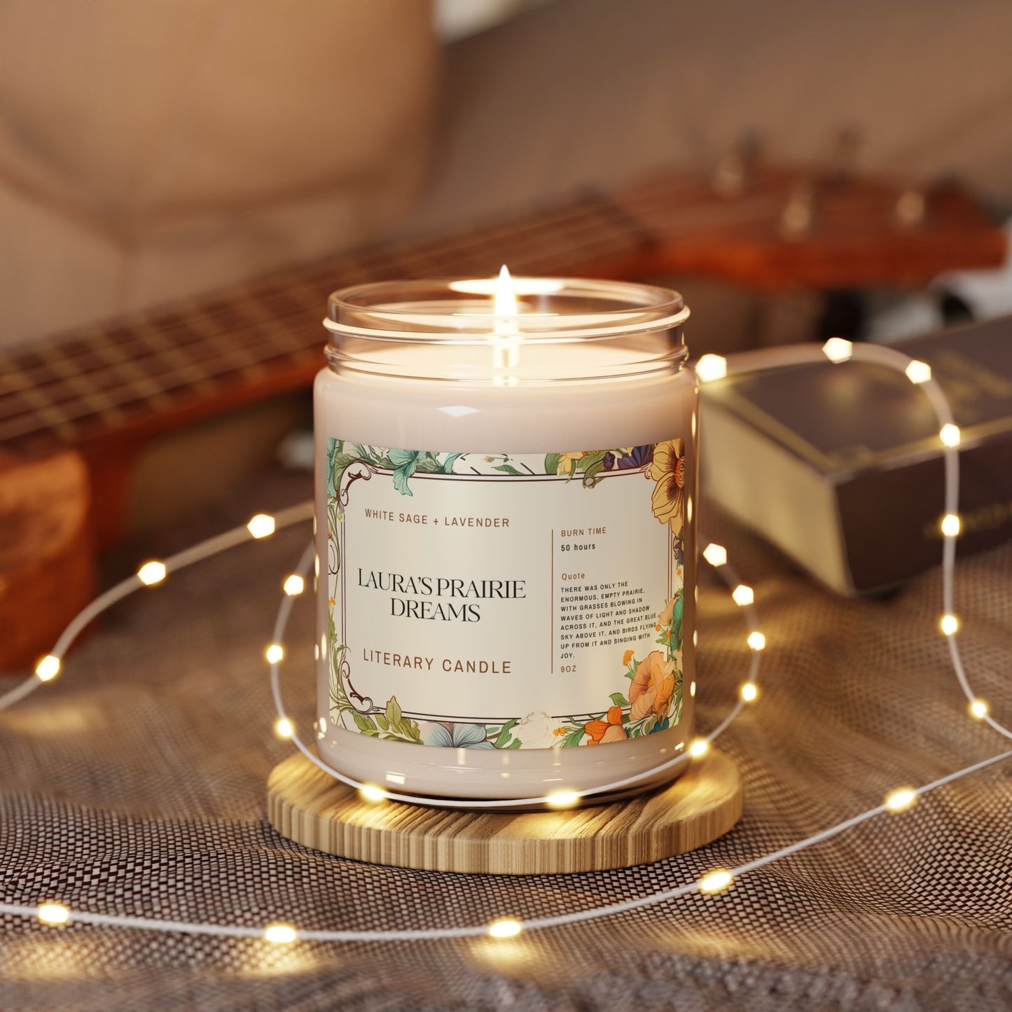 House, Prairie,  Pioneer, Book, Inspired, Scented, Soy, Candle, 9oz, Gift