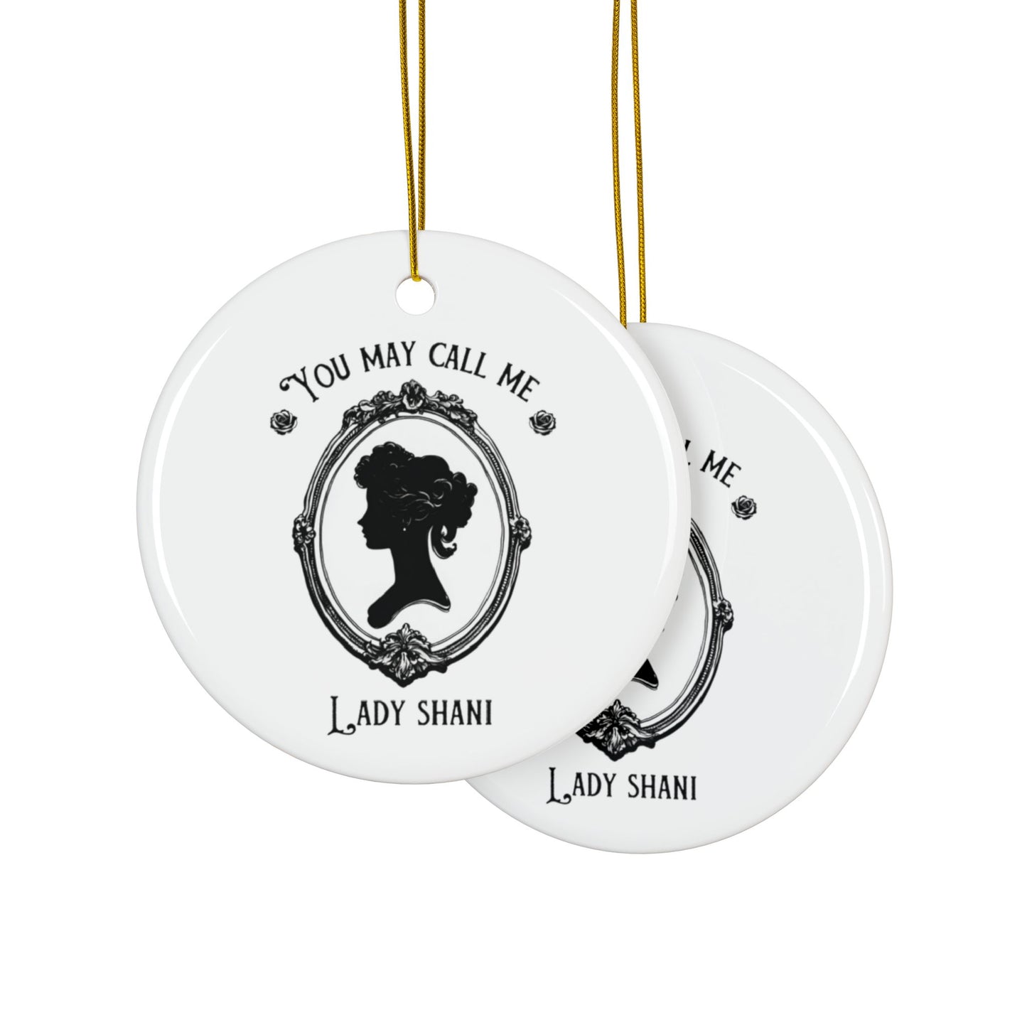 Ceramic Ornaments, 2-Side Print, (1pc, 3pcs, 5pcs, 10pcs)