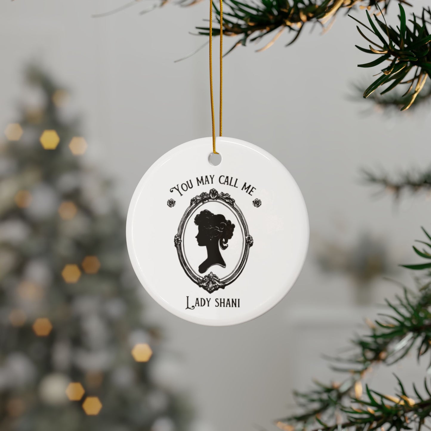 Ceramic Ornaments, 2-Side Print, (1pc, 3pcs, 5pcs, 10pcs)
