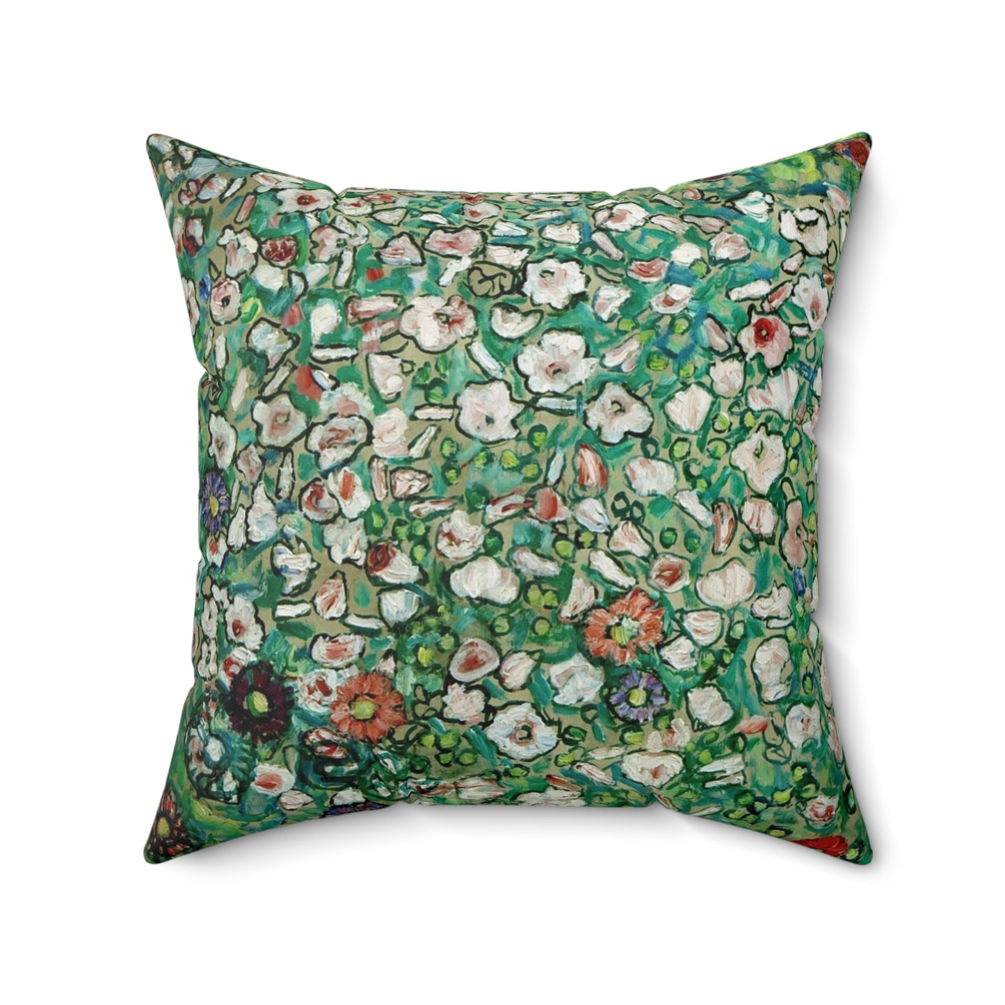Gustav Klimt, Park Landscape with Mountain Top, Square Pillow, Artist, Art, Painter, Gift, Musuem