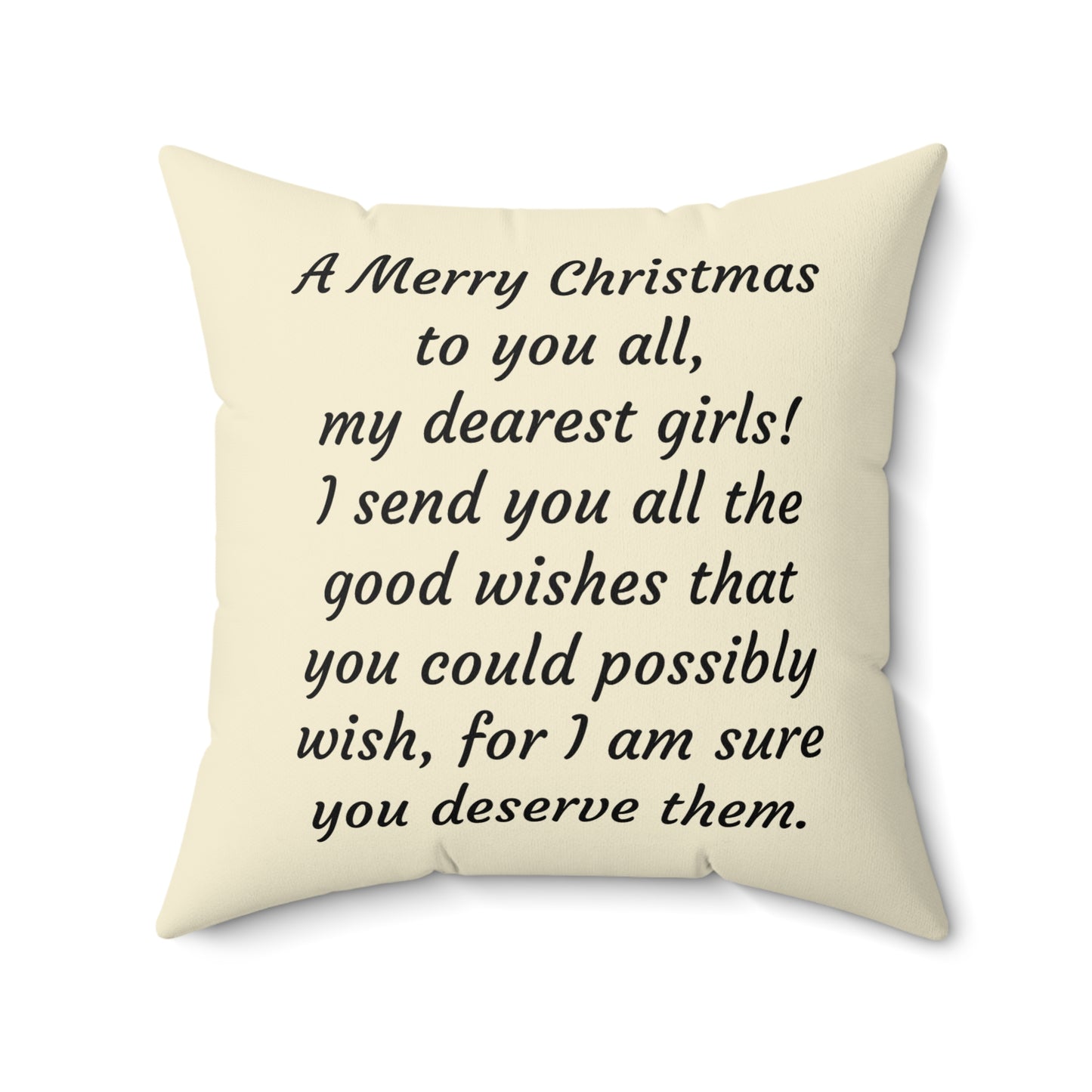 Little Women, Louisa May Alcott, Christmas, Holiday, Gift, Literary Pillow, Square Pillow