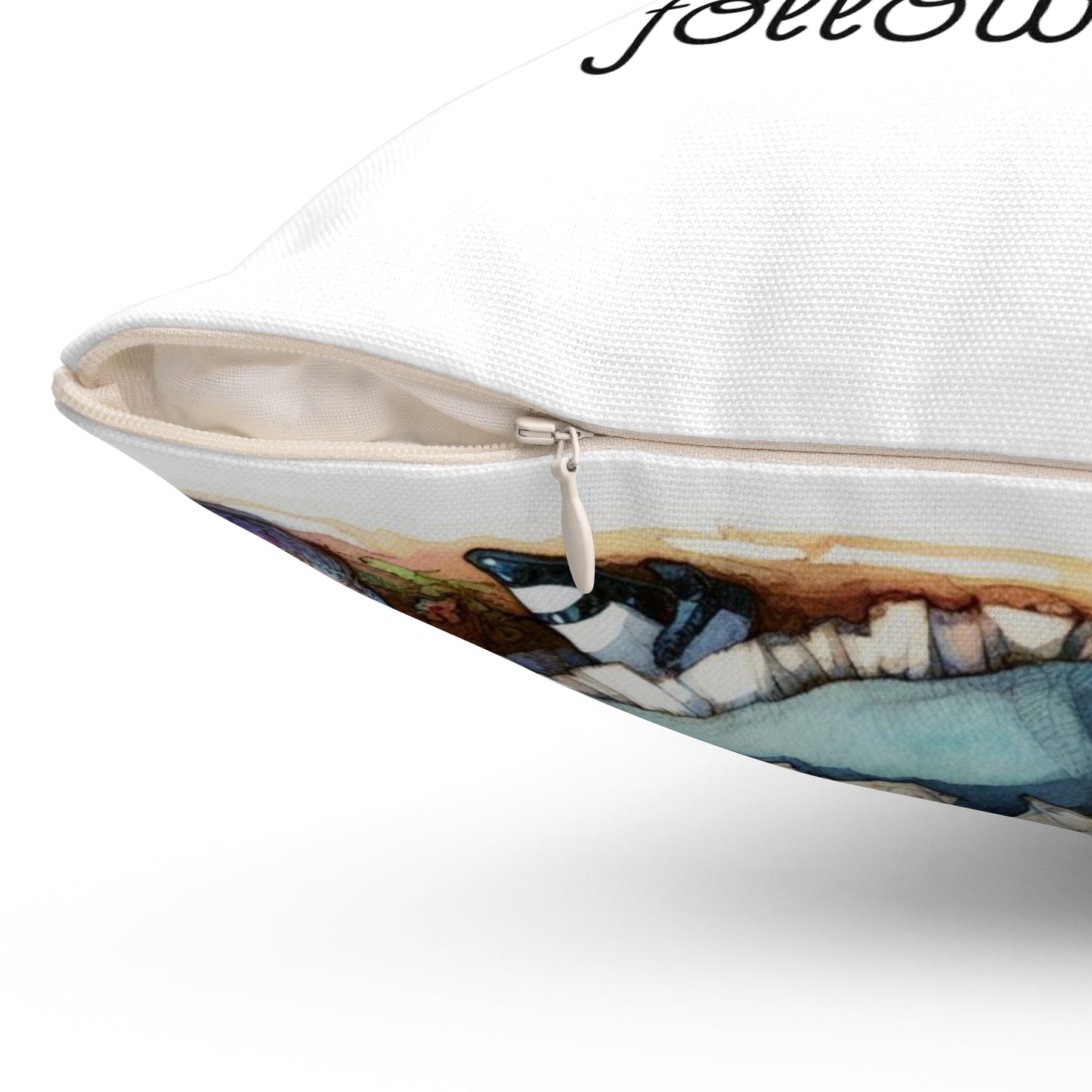 Adventures of Alice in Wonderland, Lewis Carroll, Cushion, Pillow, Library, Book Nook, Decor, Gift, Bedding, Literary Pillow