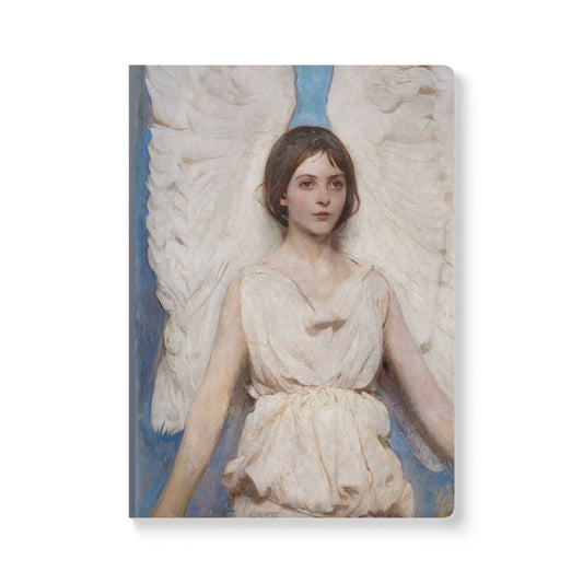Angel (1887) by Abbott Handerson Thayer Softcover Journal, Classic Art Notebook, 100 or 200 Pages, Writing Diary for Artists & Thinkers