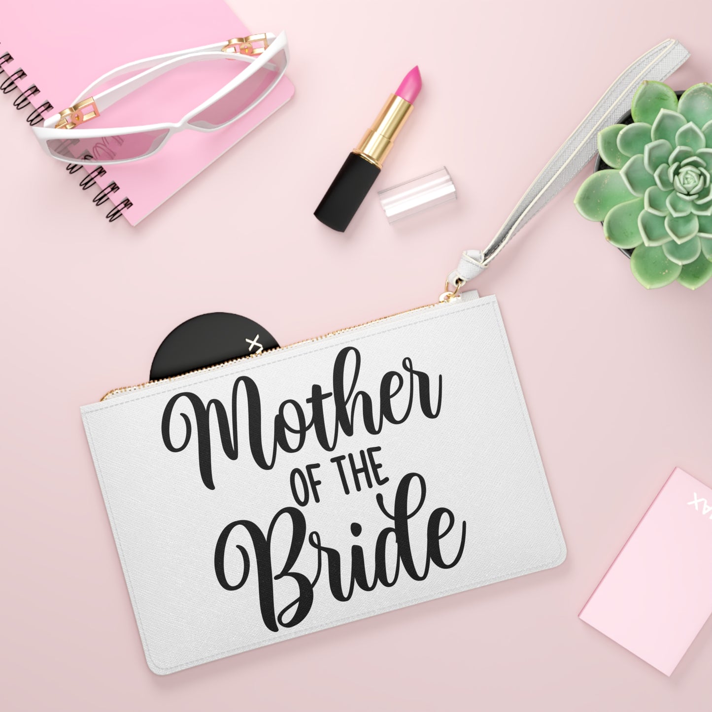 Motherof the Bride, Bridal Party, Wedding, Cosmetic Pouch, Shower, Bachelorette, Gift, Clutch Bag, Gift, Favor, MOTB