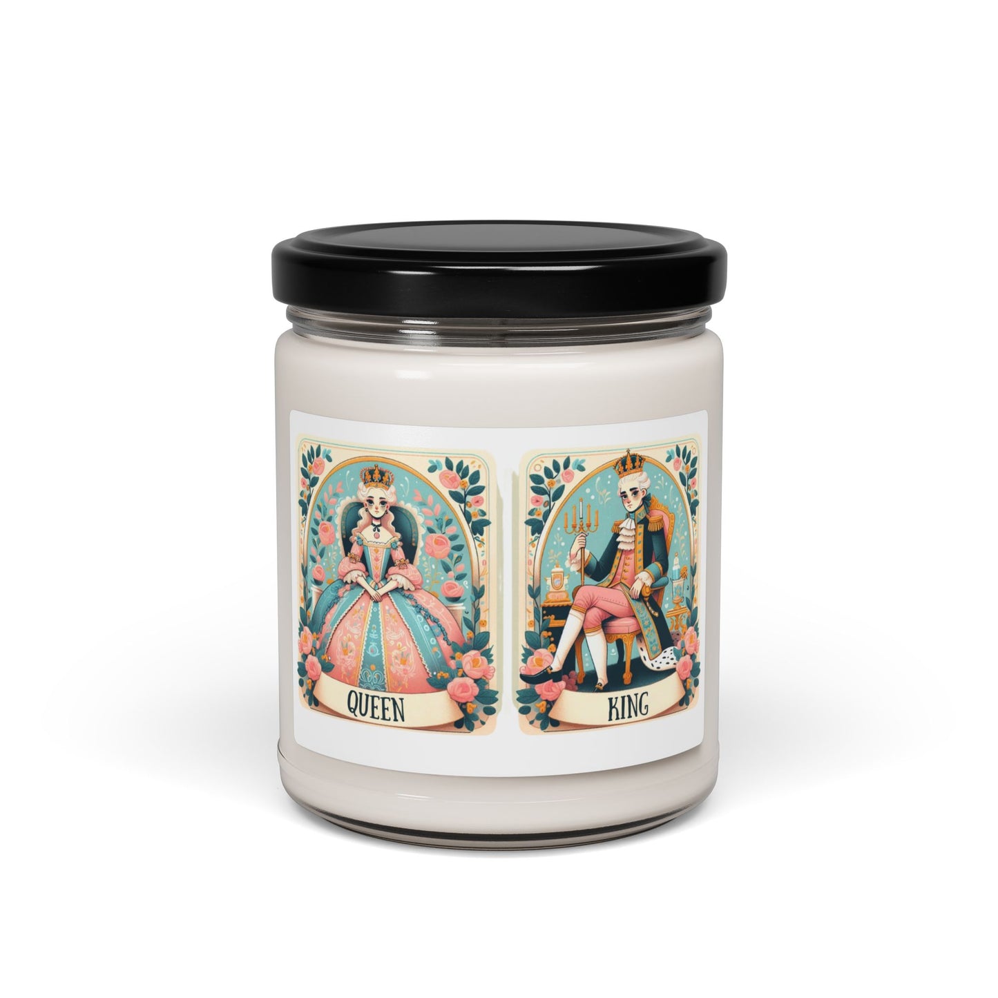 Queen Marie Antoinette, King Louis, France, Royalty, Cotton Blossom, Whimsical, Scented Soy Candle, 9oz