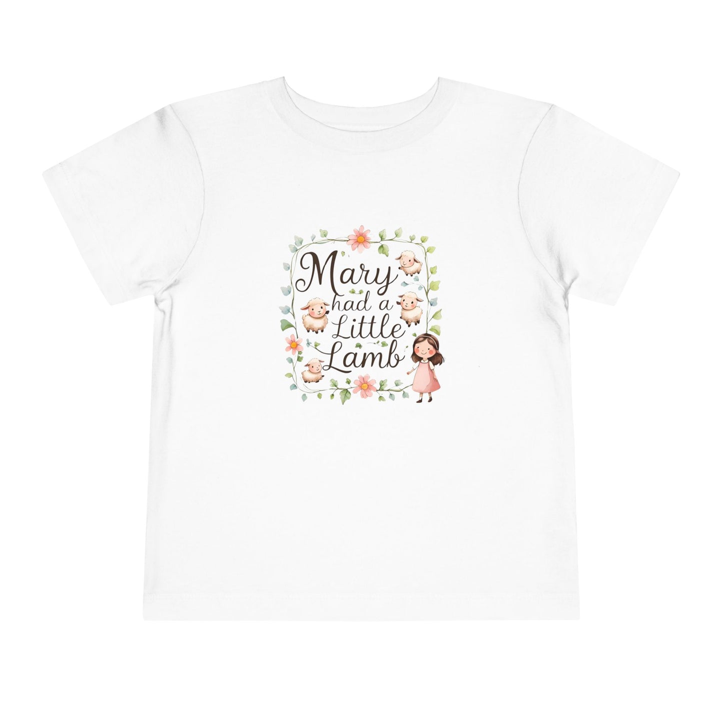Mary Had a Little Lamb Toddler Tee, Cute Kids Shirt, Nursery Rhyme Apparel, Baby Gift, Playtime Outfit, Toddler Fashion