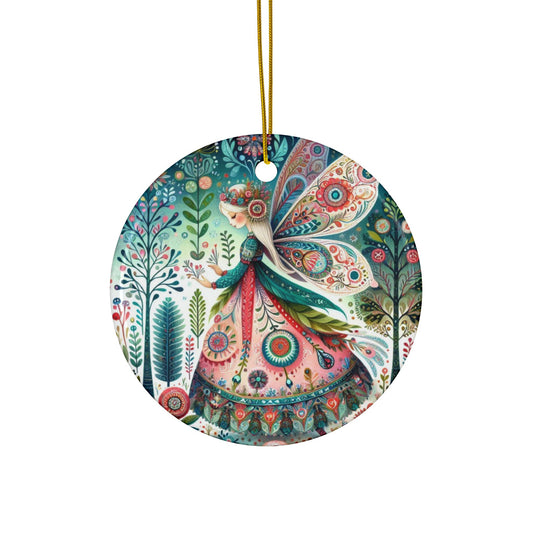 Ceramic Ornaments, 2-Side Print, (1pc, 3pcs, 5pcs, 10pcs)