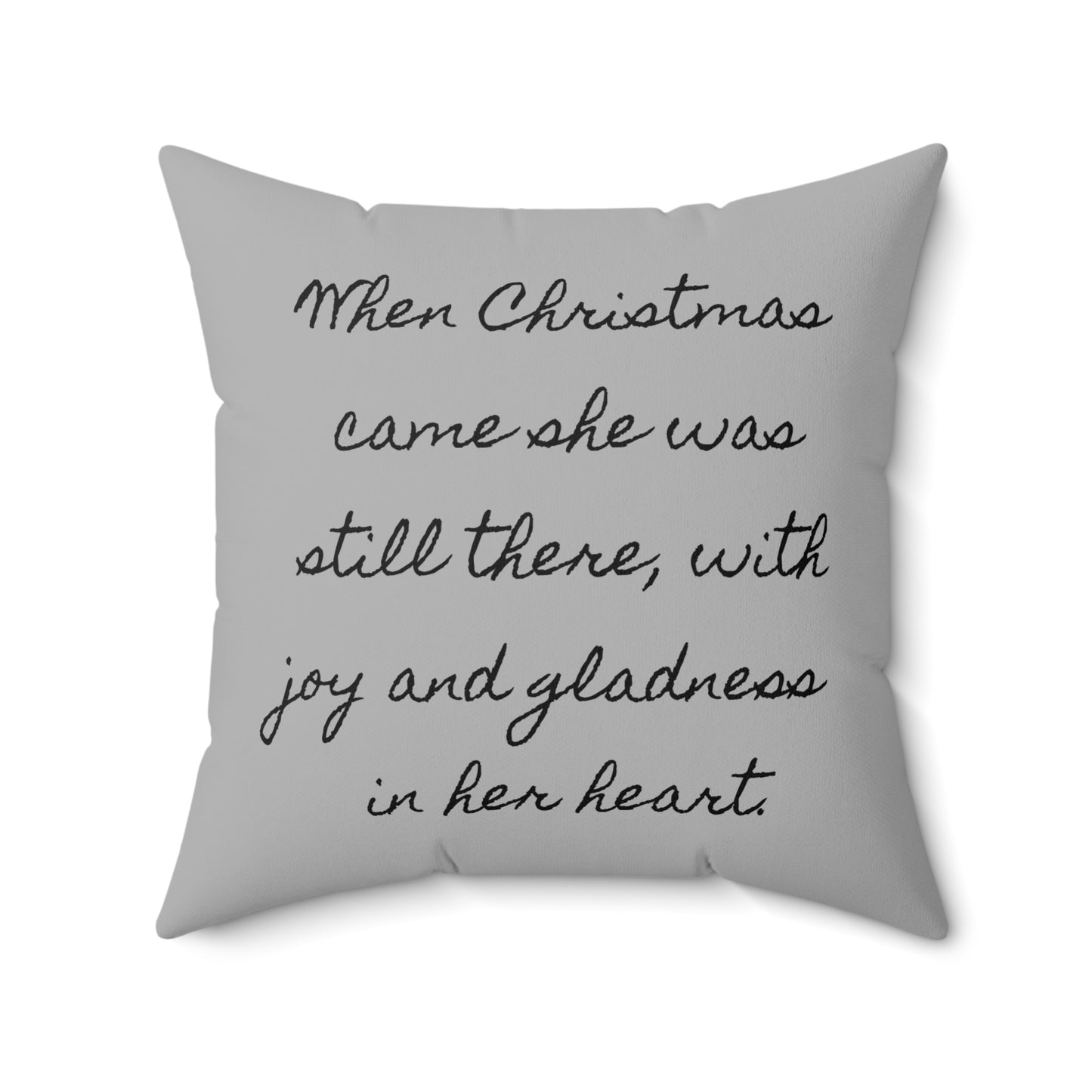 Literary Christmas Pillow - Anne of Green Gables, Holiday Winter Cushion, Book Nook Library Gift, Lucy Maud Montgomery Decor, Quote