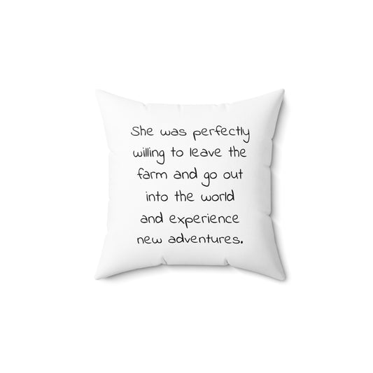 Jemima Puddle Duck, Beatrix Potter Inspired, Literary Square Pillow, Cushion, Spring Easter Decor Bedding