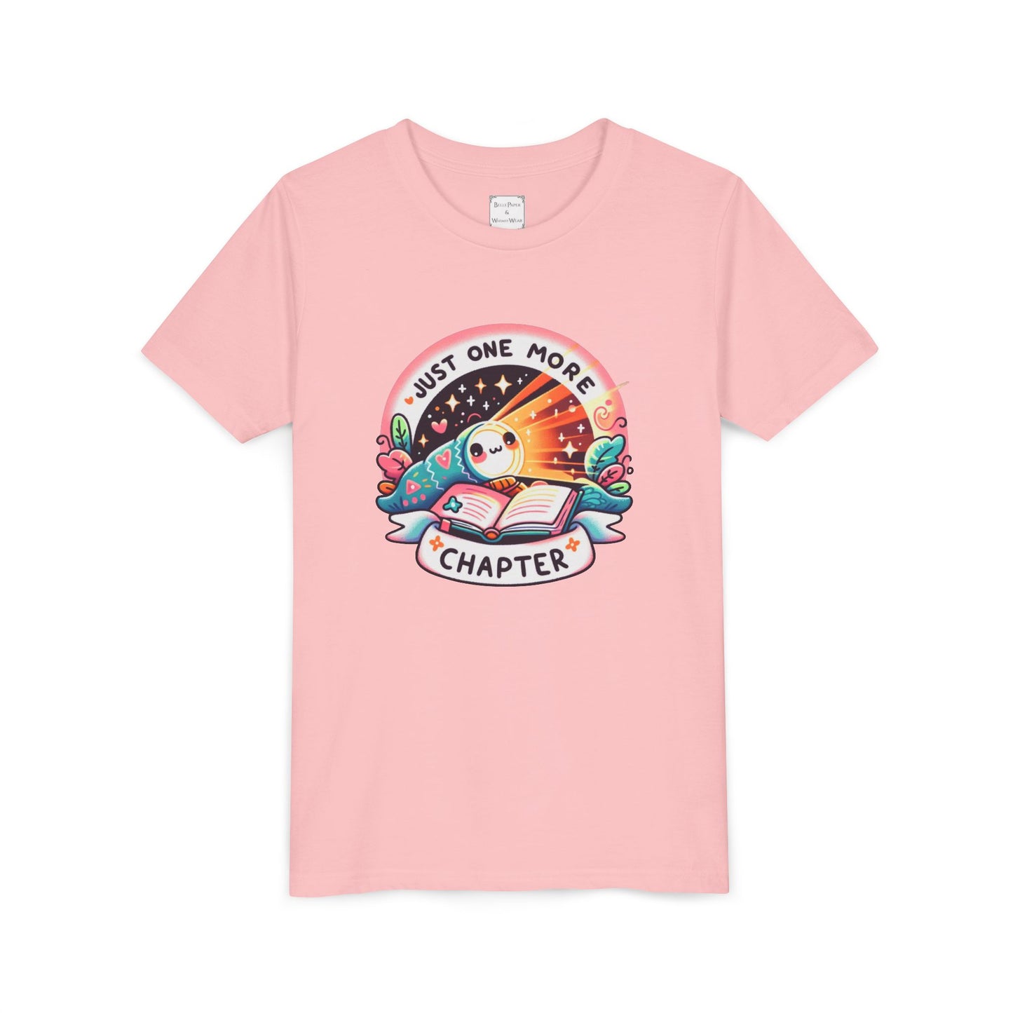 Just One More Chapter Youth Tee, Cute Tee, Reading Gift, Book Lover Shirt, Classroom Apparel, Birthday Gift, Summer Outfit, Kawaii