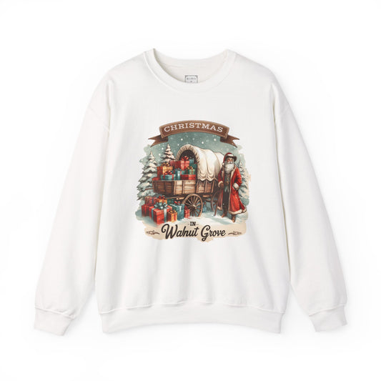 Laura Ingalls Wilder Christmas Crewneck Sweatshirt, Walnut Grove Holiday Gift, Vintage Style Christmas Apparel, Winter Layer, Unisex