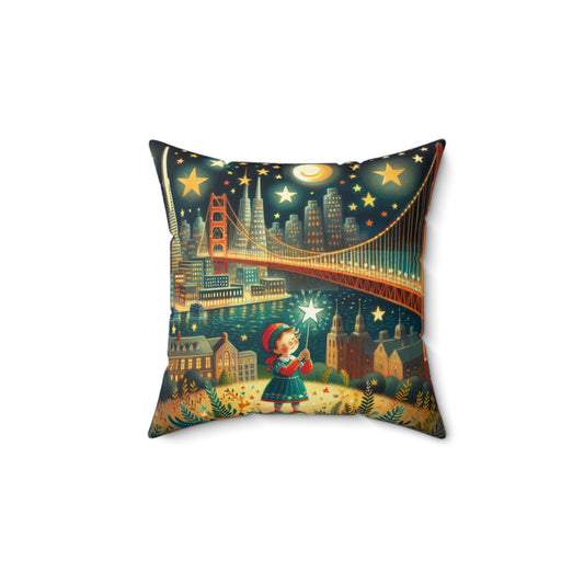 Spun Polyester Square Pillow