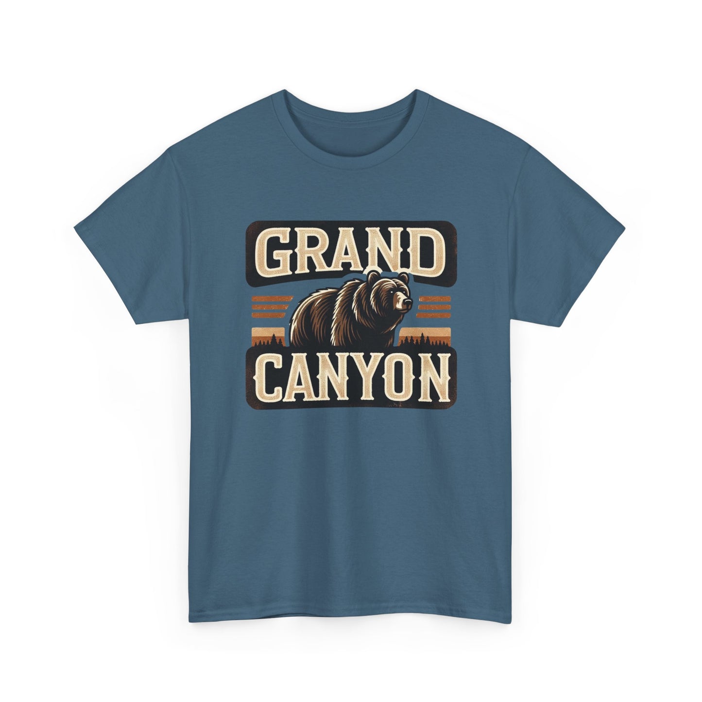 Grand Canyon Bear Unisex Heavy Cotton Tee - National Park Outdoor Summer Vacation Wildlife Shirt, Hiking Gift, Nature Lover Tee, Adventure