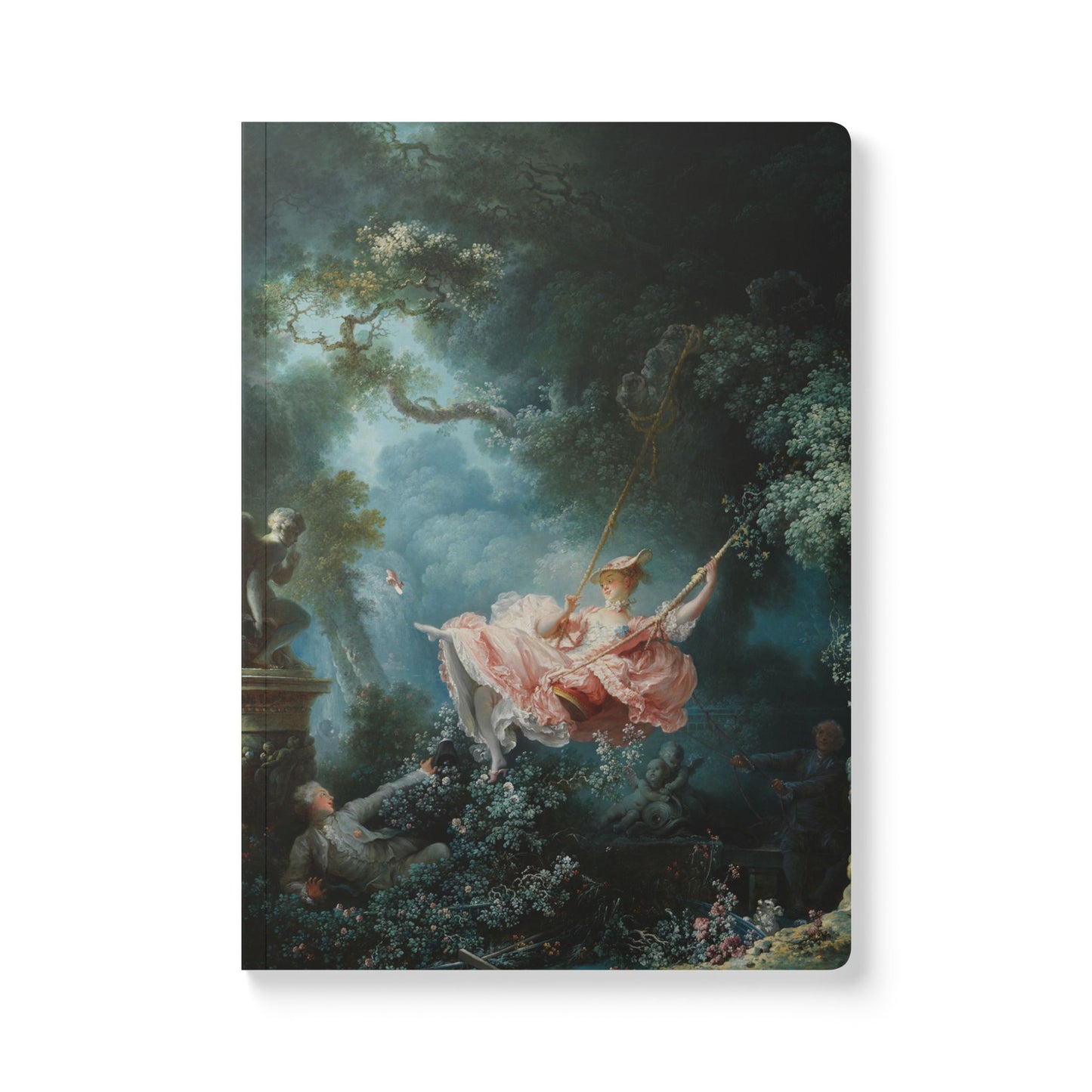 Fragonard The Swing Notebook, Elegant Writing Journal, 100 or 200 Pages, Gift for Writers & Art Lovers, Creative Diary for Inspiration